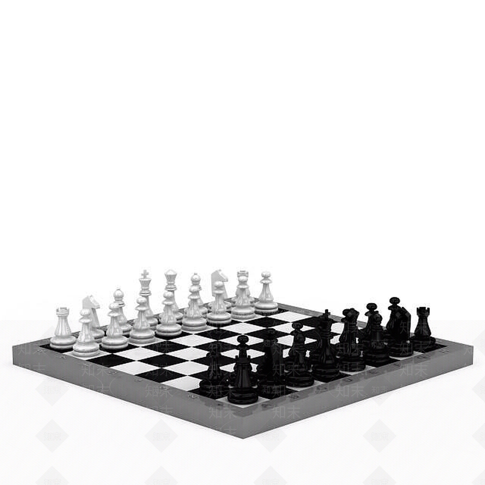 现代国际象棋3D模型下载【ID:1198876271】