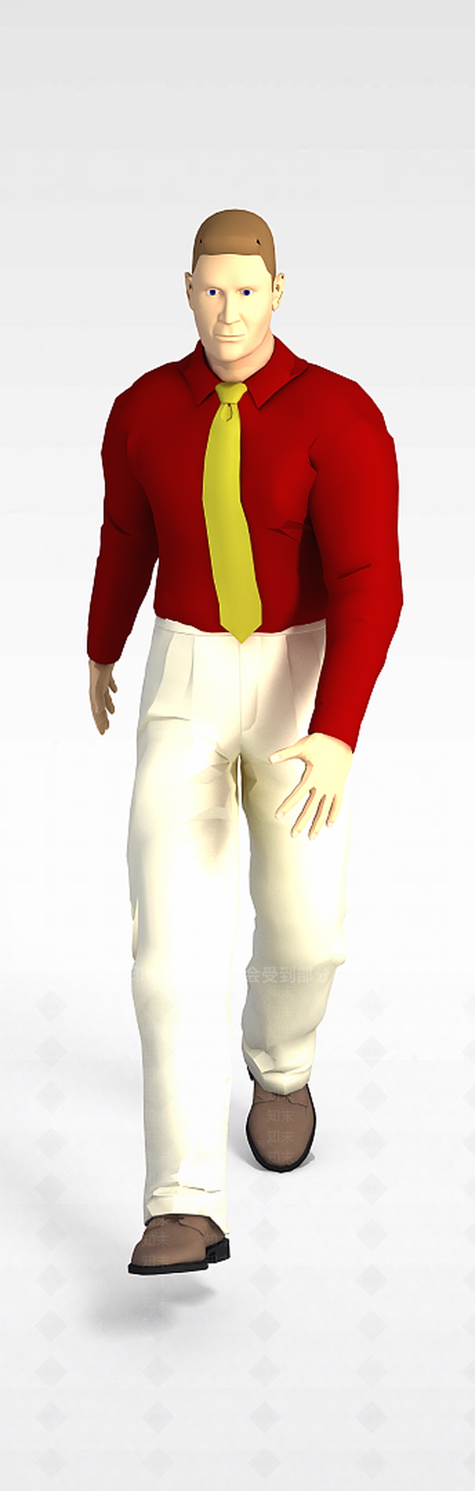 现代走路的男人3D模型下载【ID:1198876278】