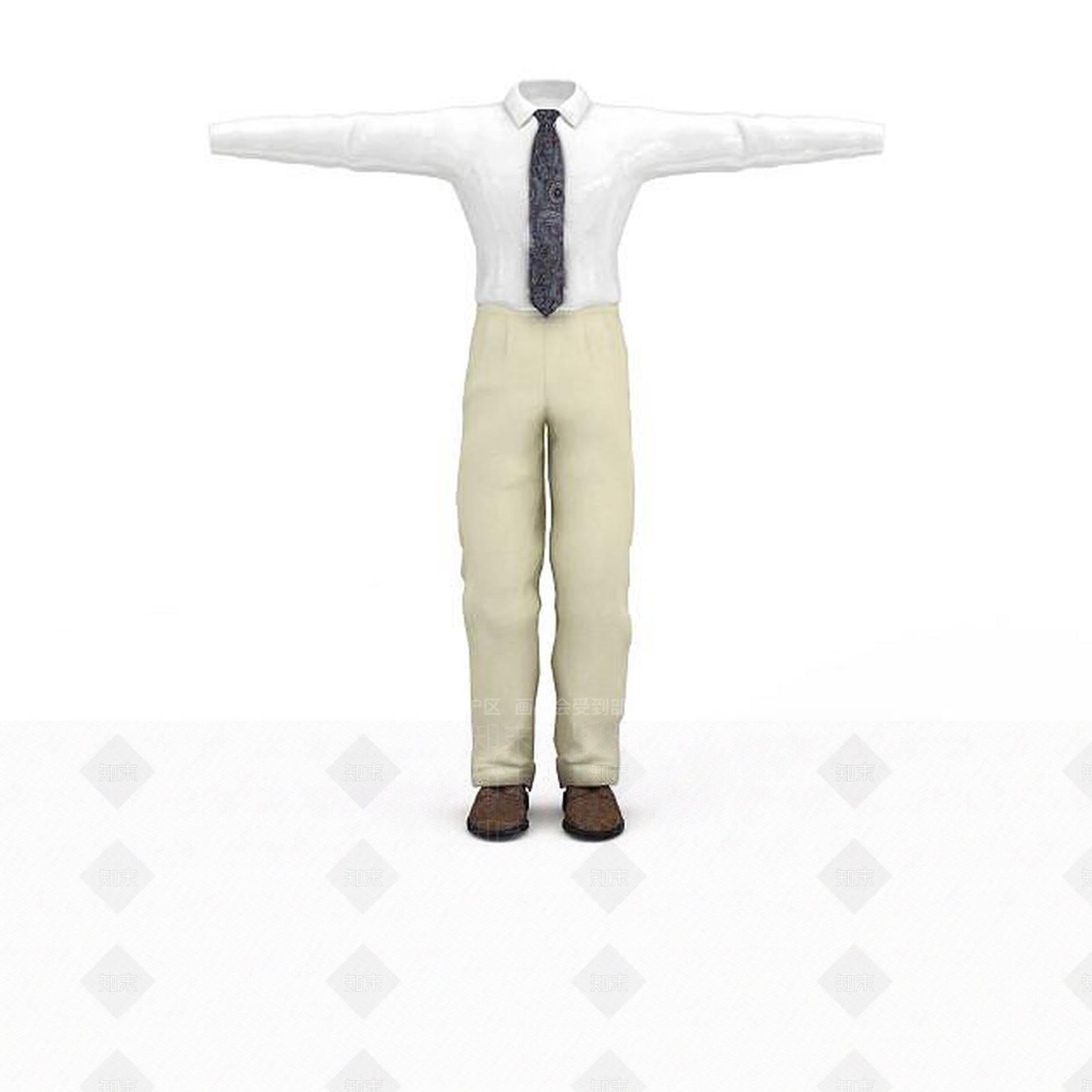 现代男士服装3D模型下载【ID:1198876525】