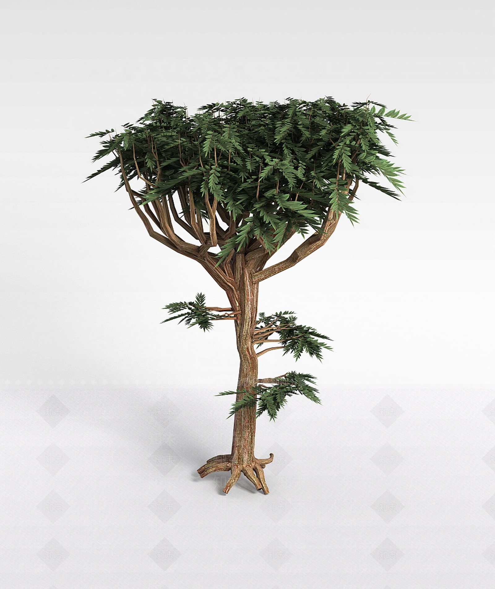 现代绿色植被3D模型下载【ID:1198877585】