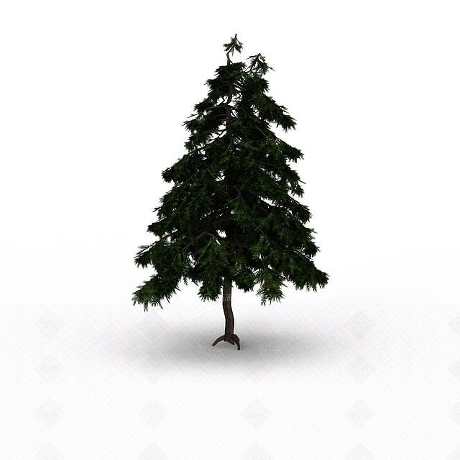 现代三角绿色植被3D模型下载【ID:1198877630】