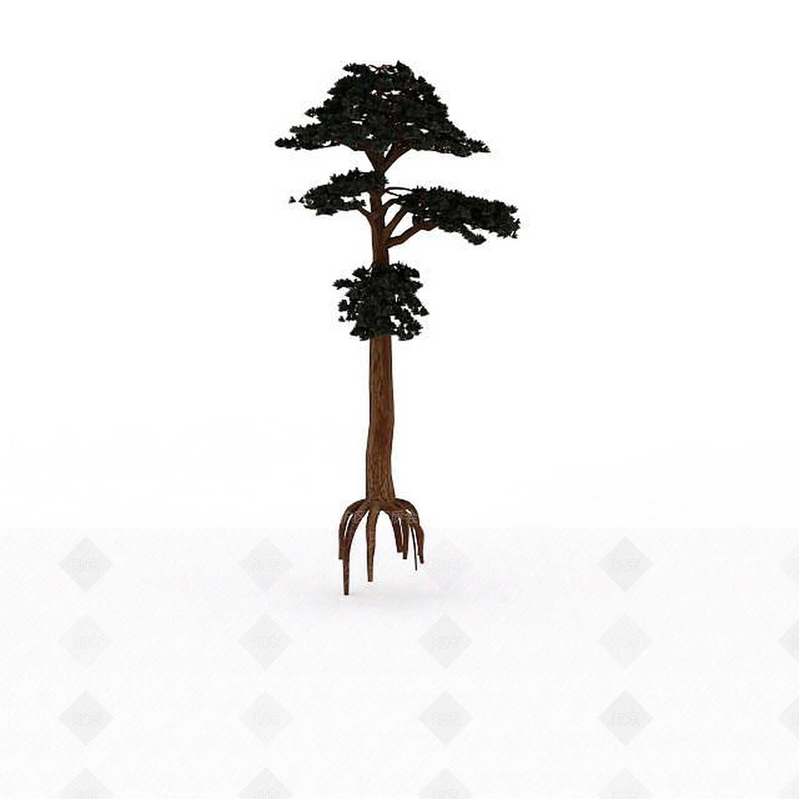 现代绿色景观树3D模型下载【ID:1198877724】