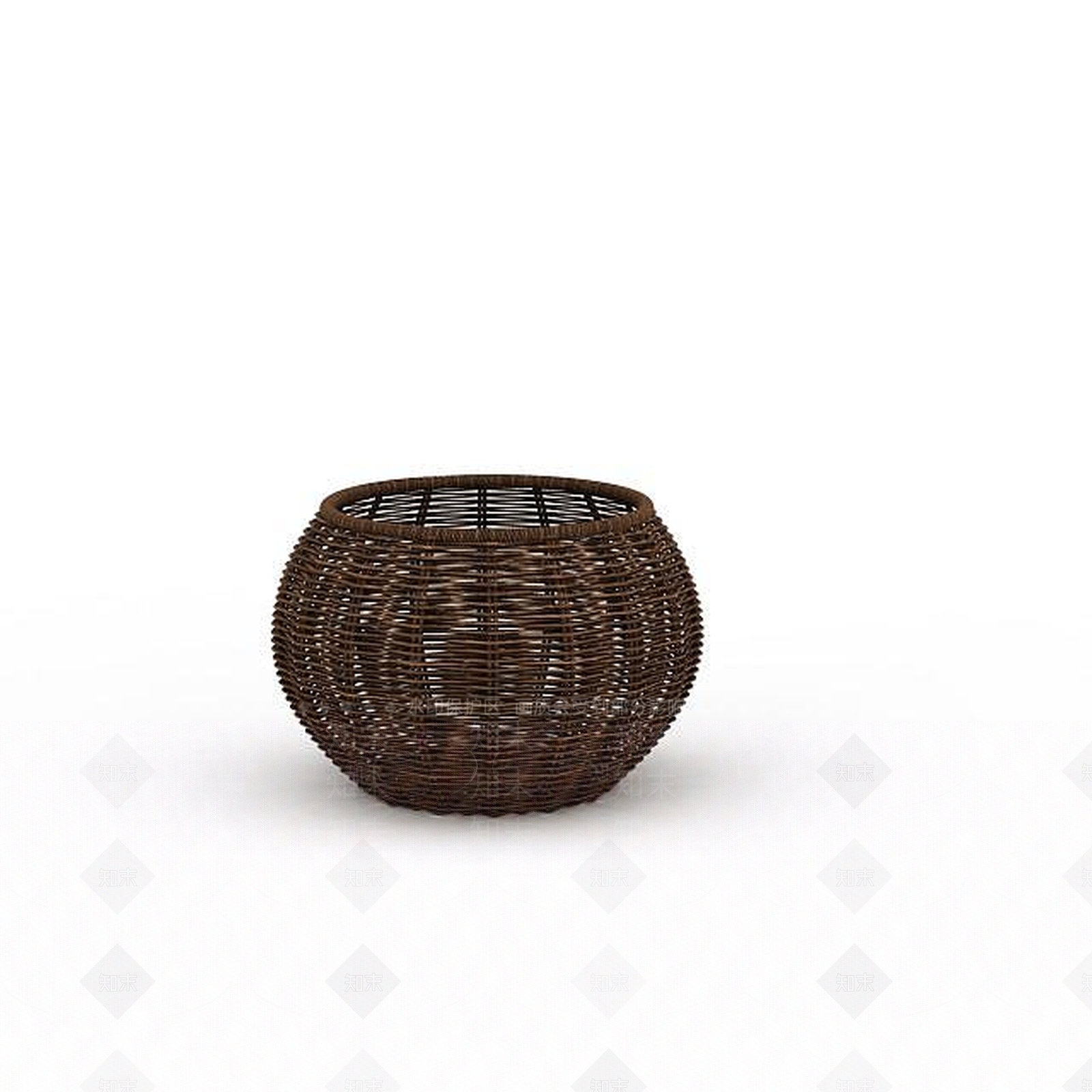 现代编制竹篓3D模型下载【ID:1198878372】
