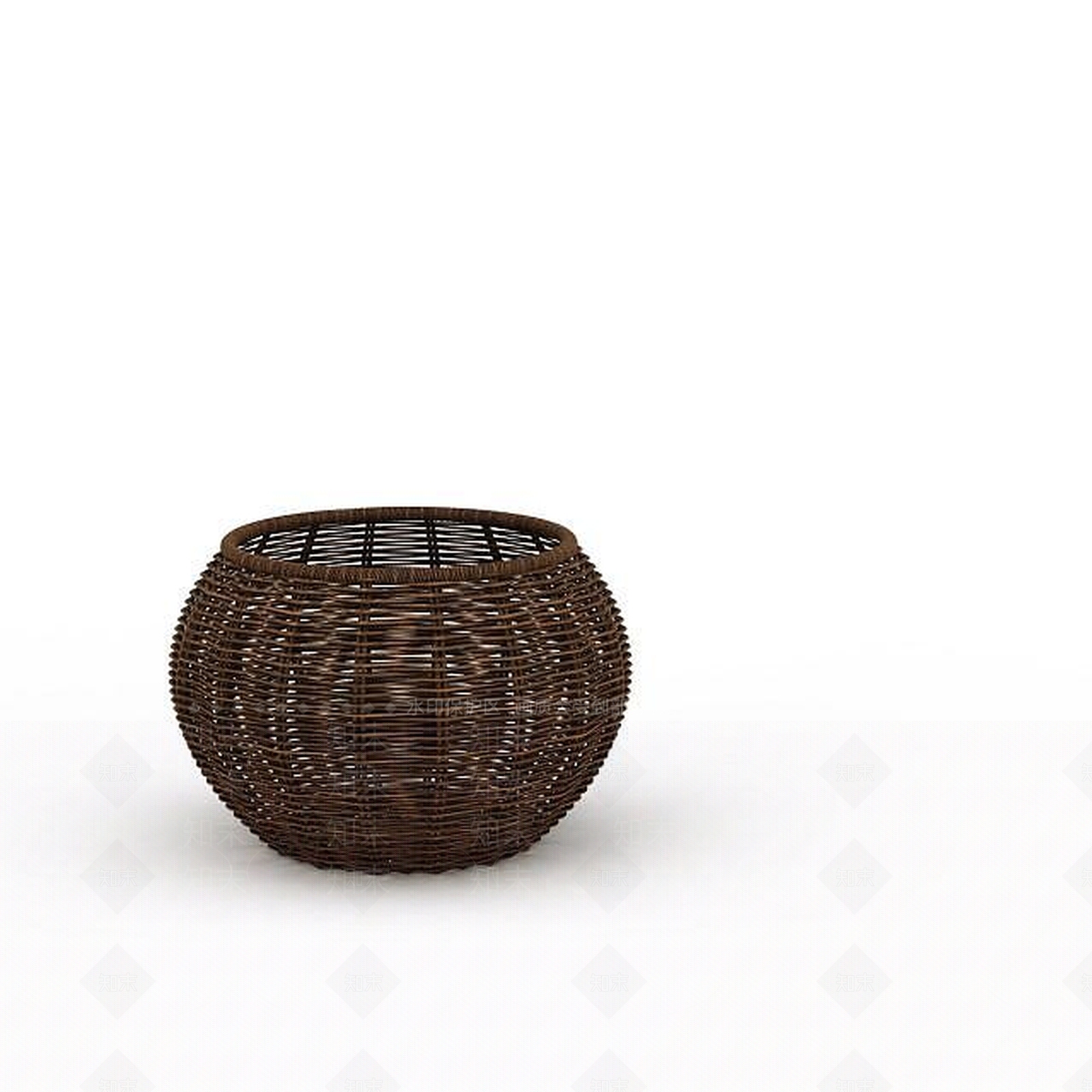 现代编制竹篓3D模型下载【ID:1198878372】