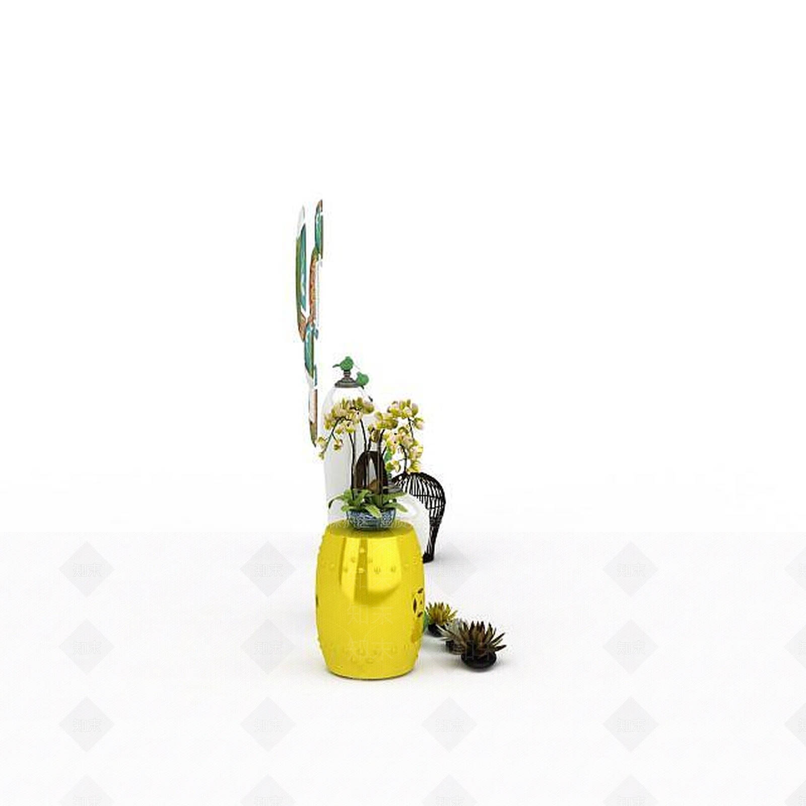 现代装饰陈设品3D模型下载【ID:1198878745】