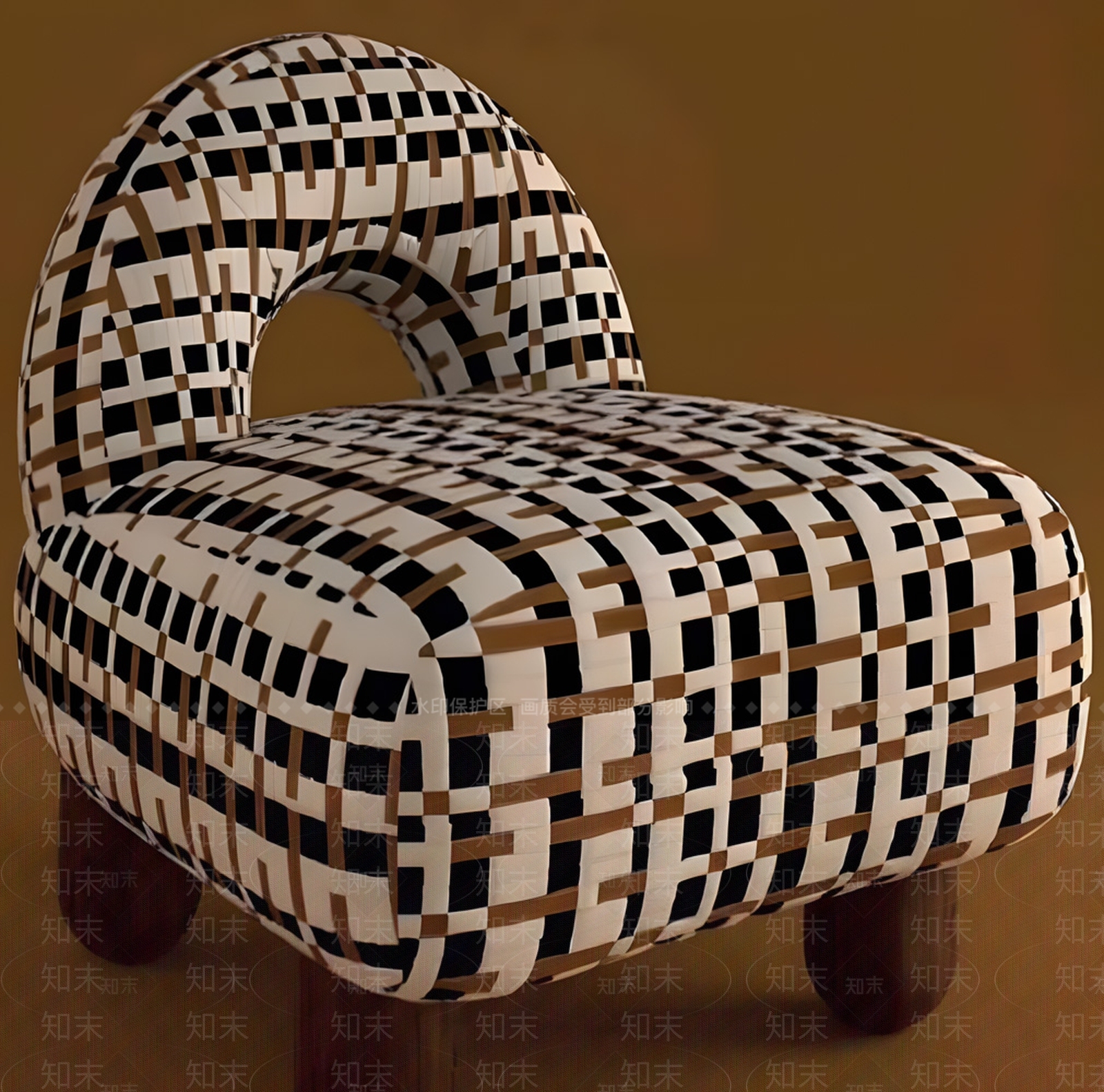 现代休闲椅3D模型下载【ID:1198879647】