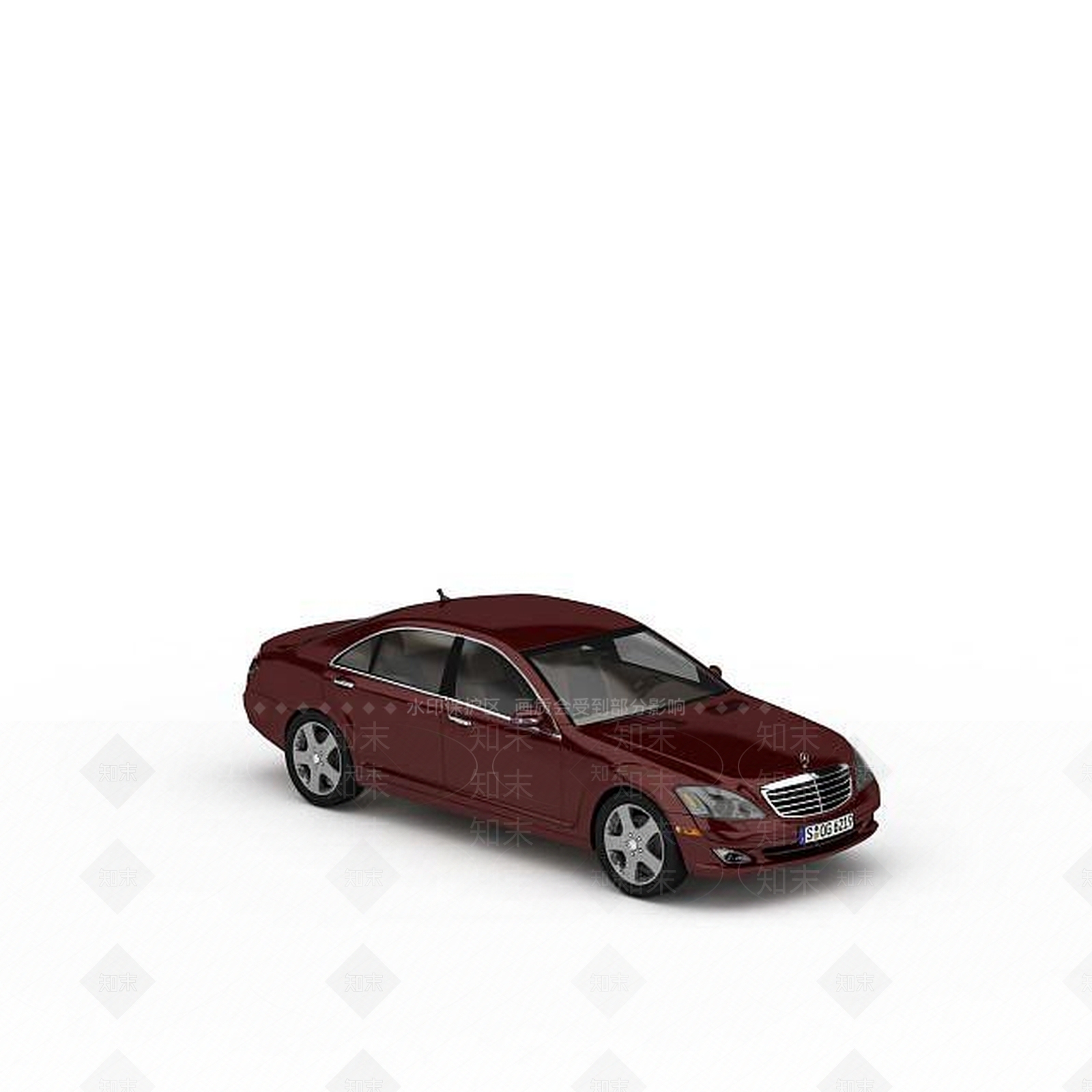 现代奔驰轿车3D模型下载【ID:1198879788】