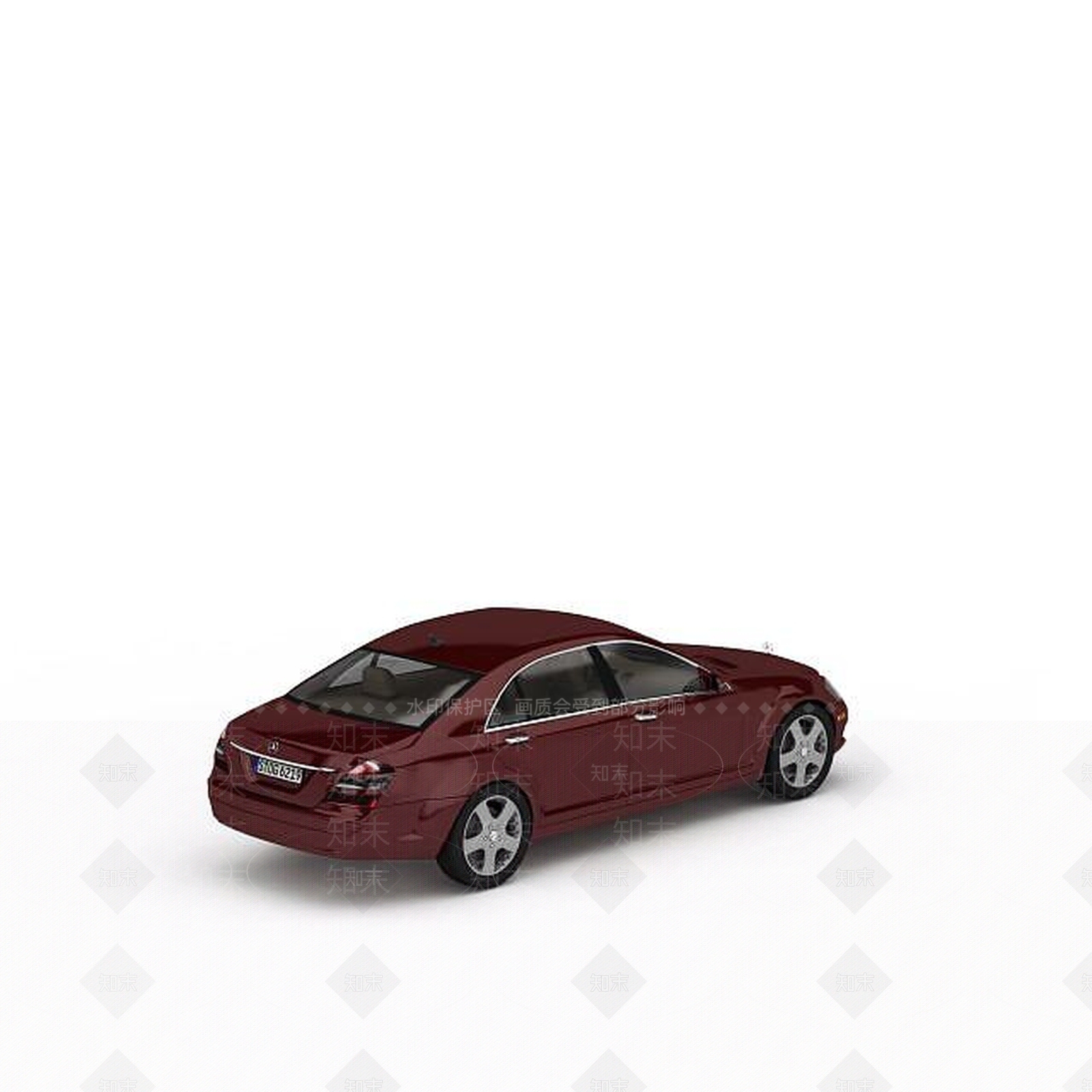 现代奔驰轿车3D模型下载【ID:1198879788】
