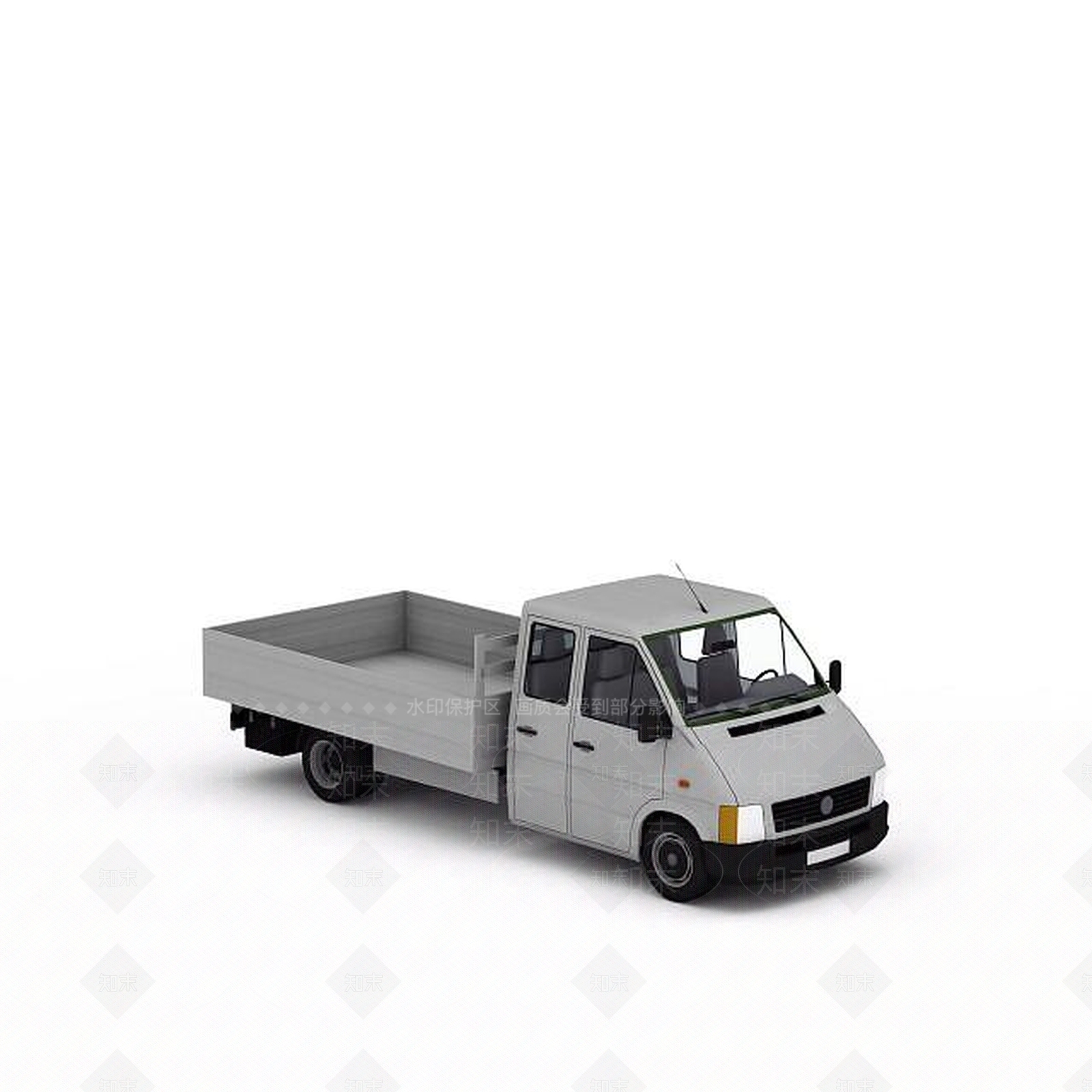 现代拉货卡车3D模型下载【ID:1198879944】