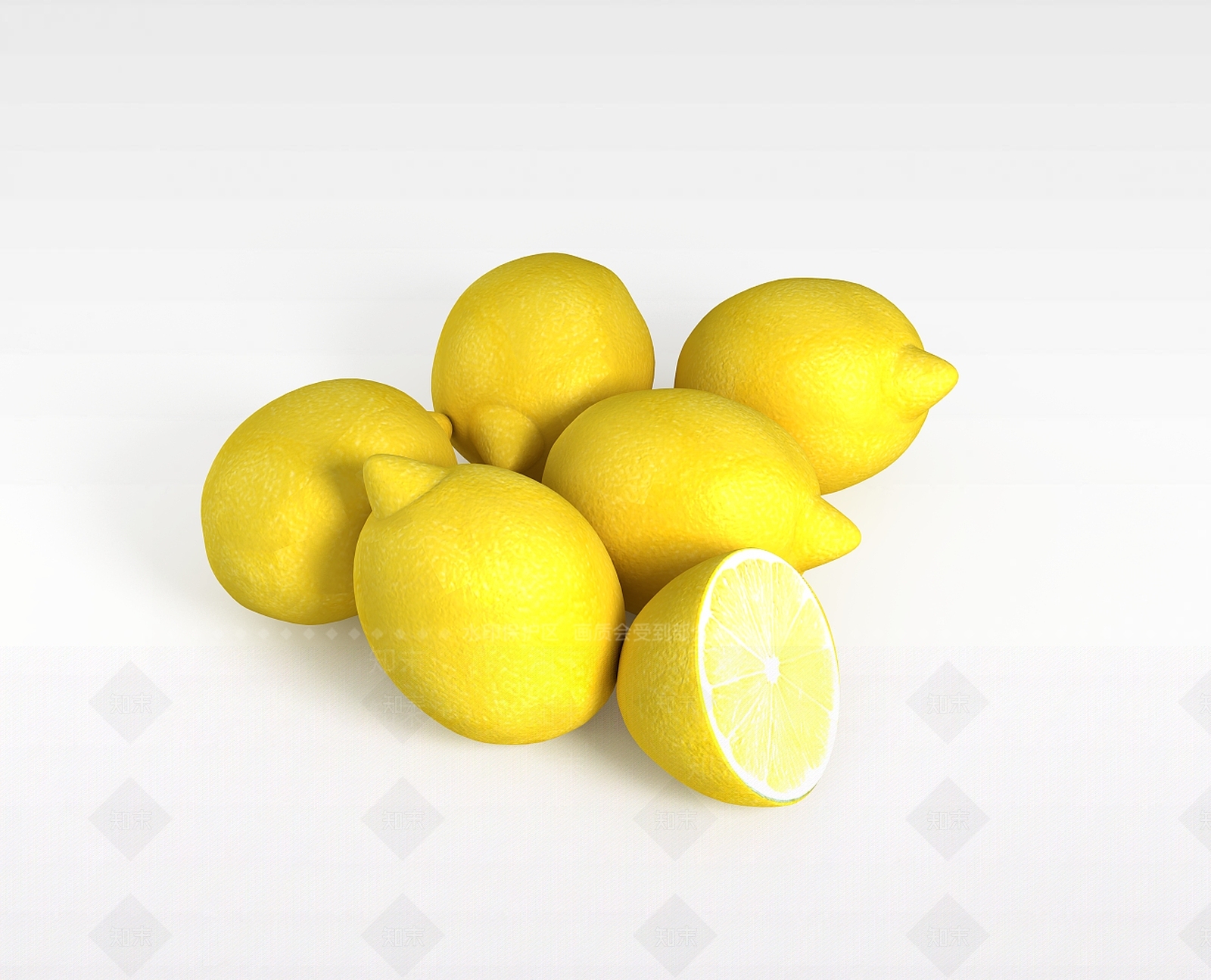 现代柠檬3D模型下载【ID:1198880167】