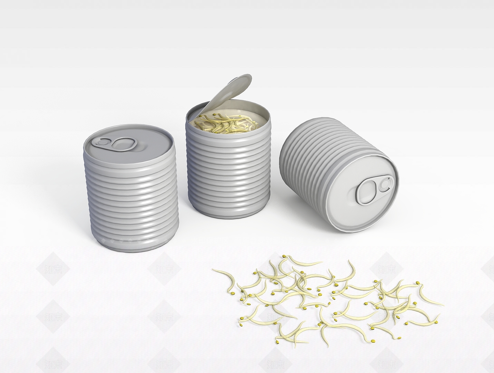 现代易拉罐3D模型下载【ID:1198880417】