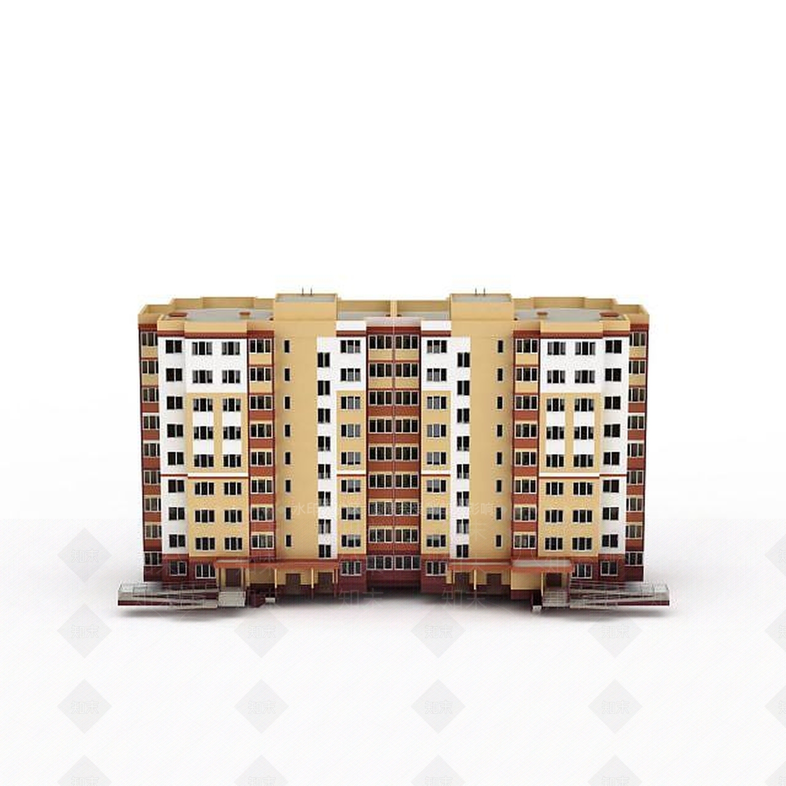 现代建筑单体3D模型下载【ID:1198880845】