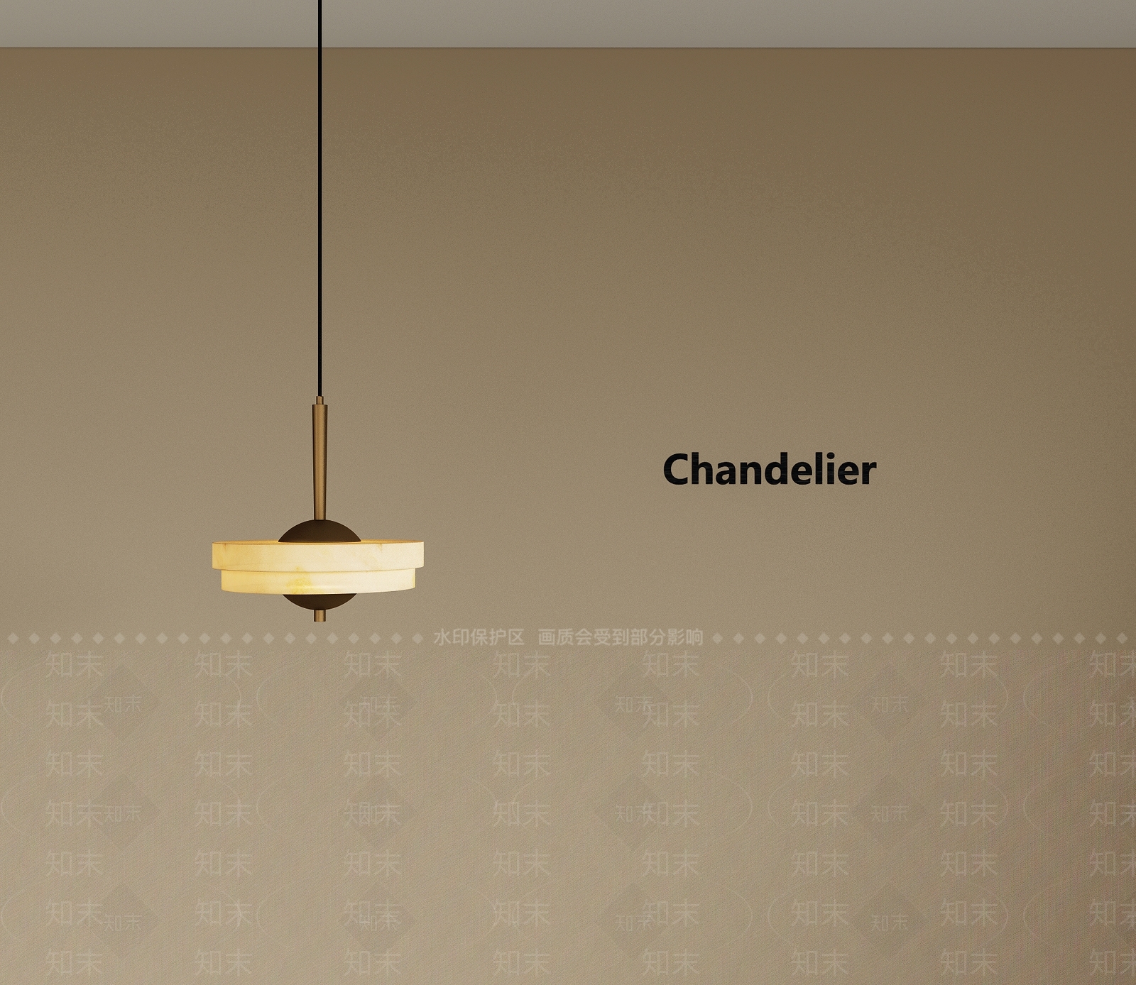 现代轻奢床头吊灯SU模型下载【ID:1198888459】