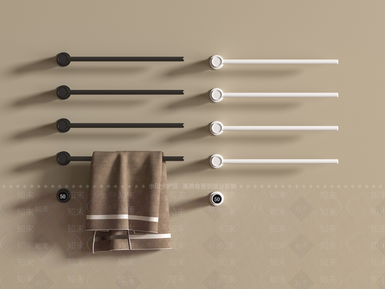 毛巾架3D模型下载【ID:1198889691】