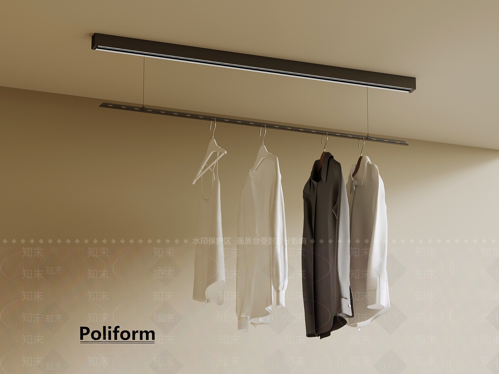 晾衣架3D模型下载【ID:1198891420】