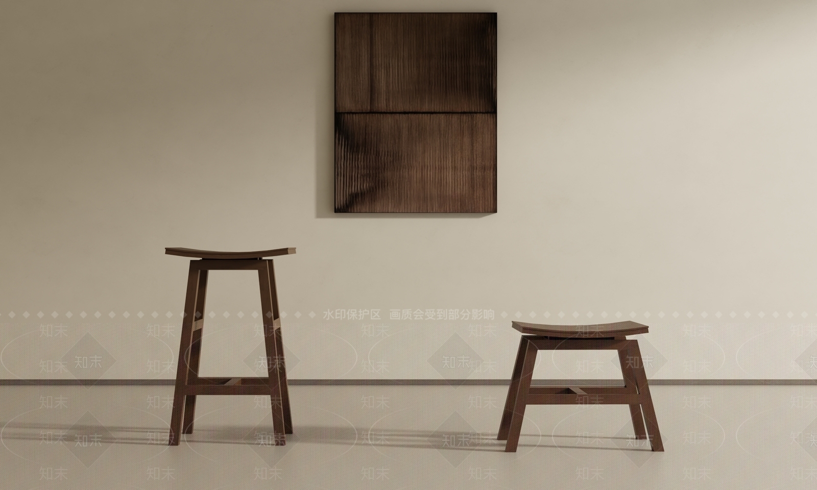 现代新中式吧凳SU模型下载【ID:1198892922】