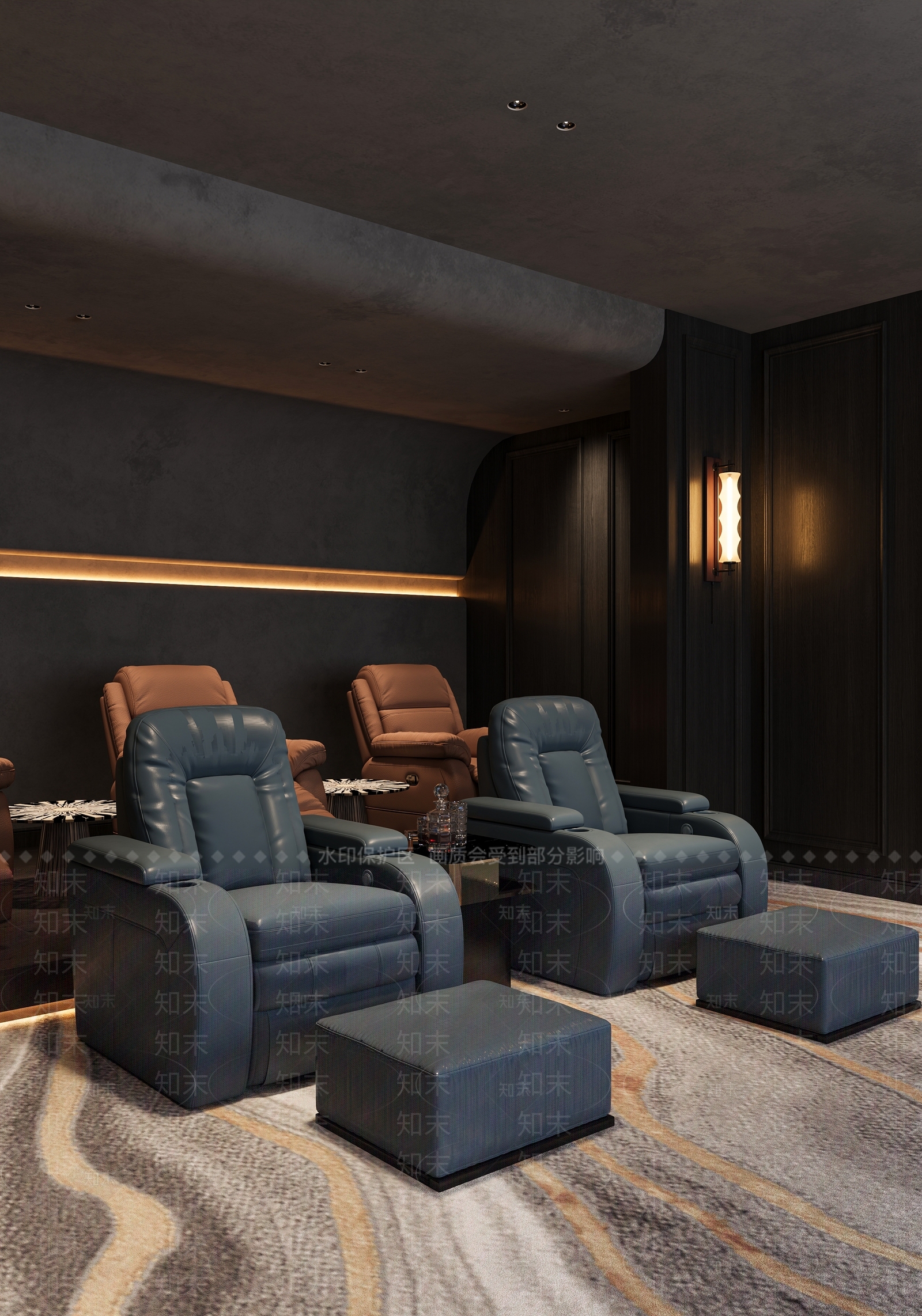 现代中古影音室3D模型下载【ID:1198896234】