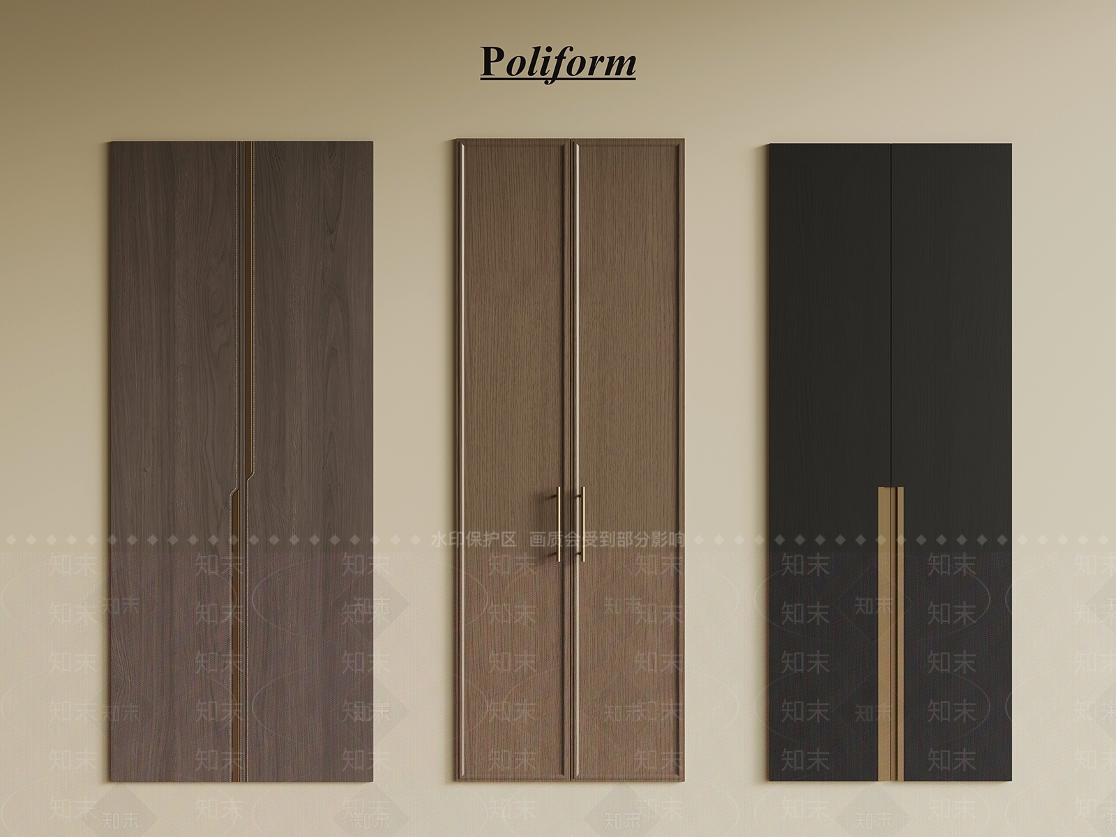 现代柜门3D模型下载【ID:1198896148】