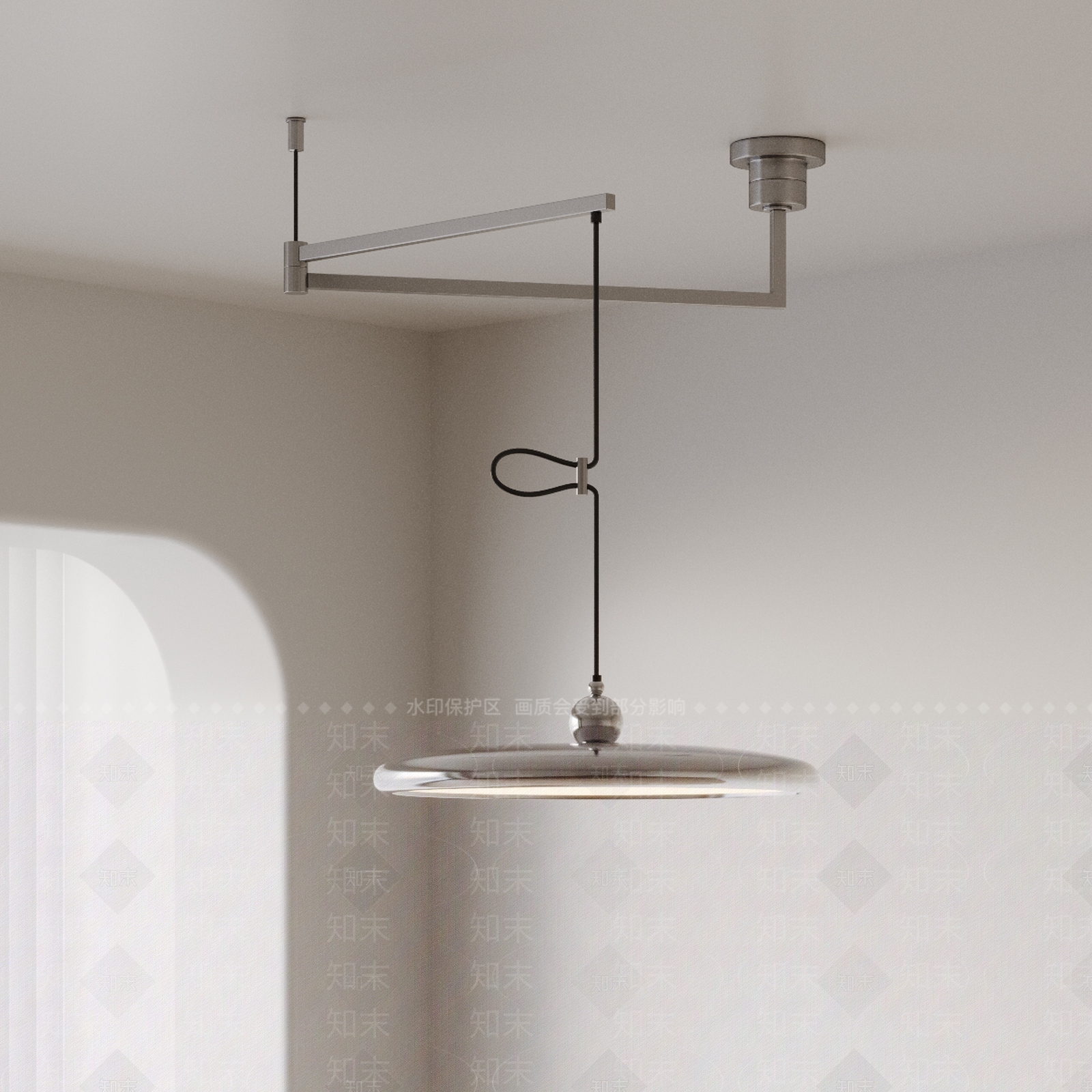 现代复古吊灯3D模型下载【ID:1198899599】