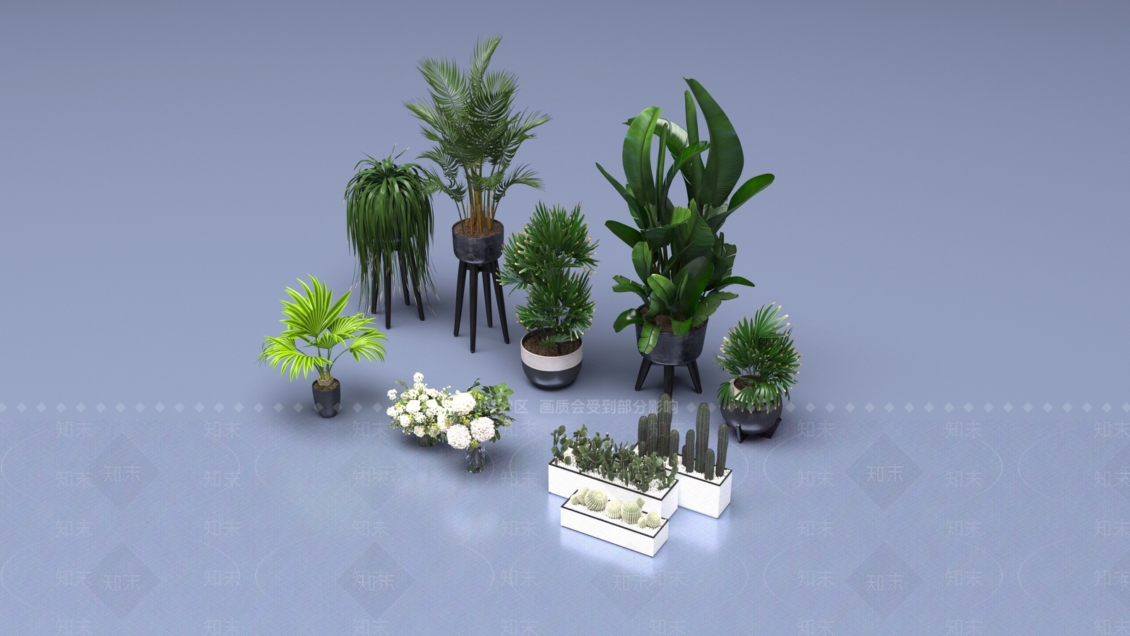 盆栽3D模型下载【ID:1198901942】