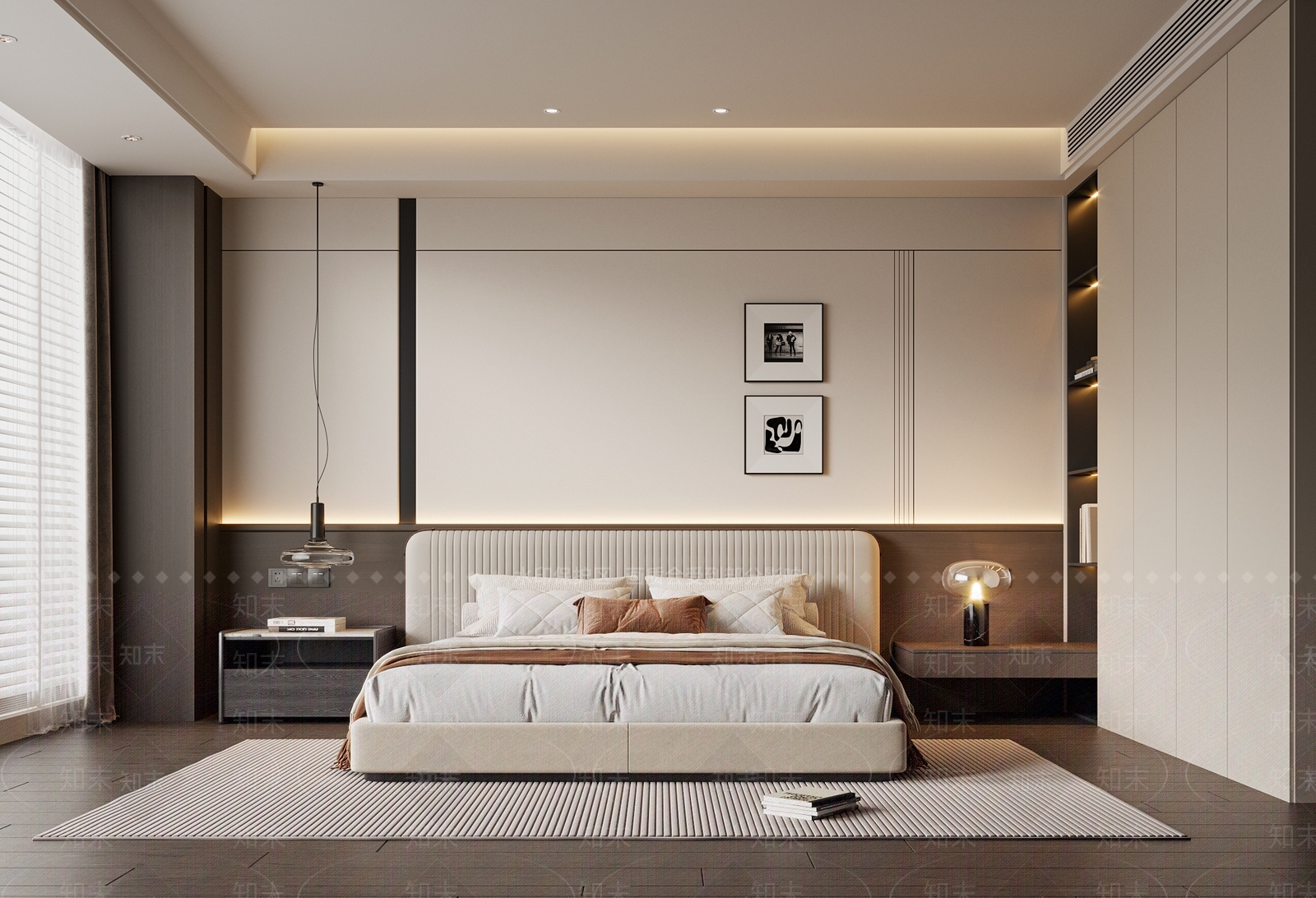 现代简约家居卧室3D模型下载【ID:1198907159】