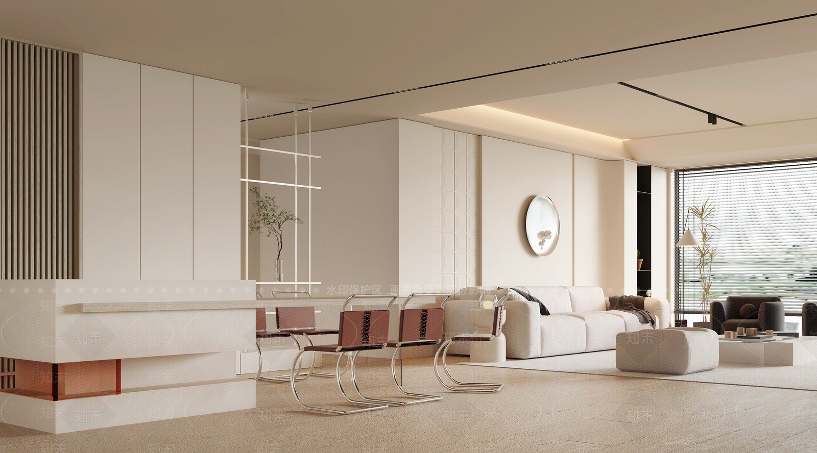 现代客餐厅3D模型下载【ID:1198904622】