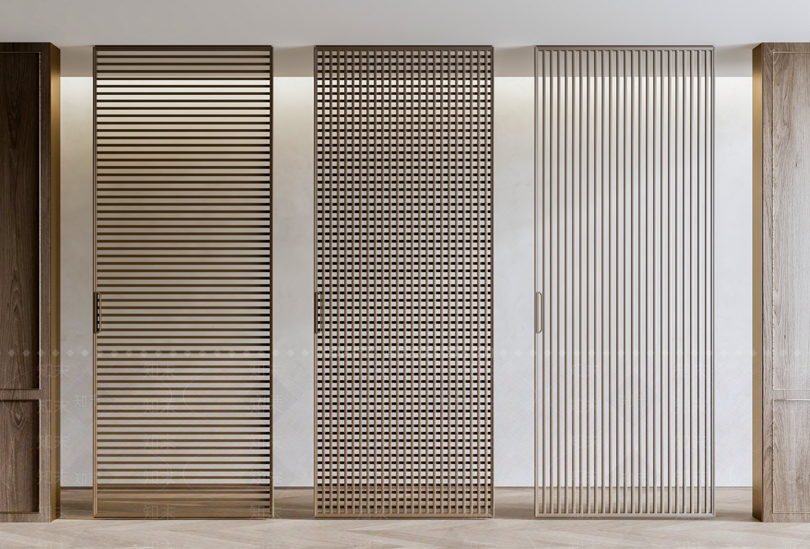 中古现代推拉门SU模型下载【ID:1198904773】