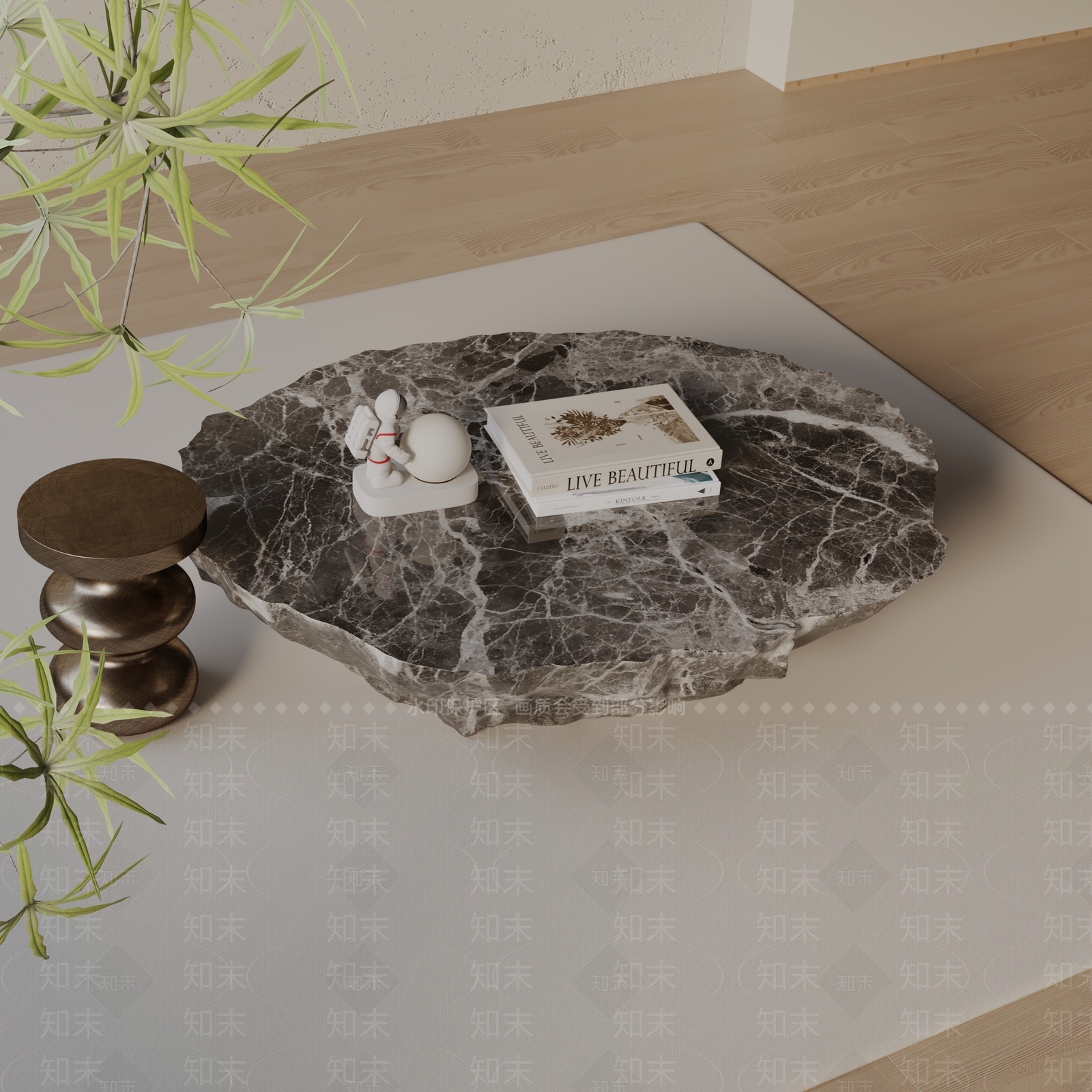 现代茶几3D模型下载【ID:1198906706】