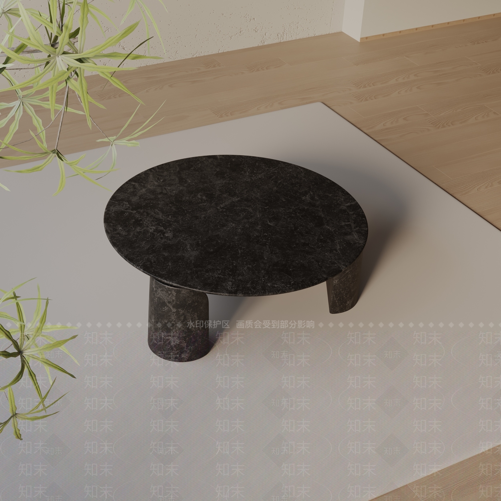 现代茶几3D模型下载【ID:1198923825】
