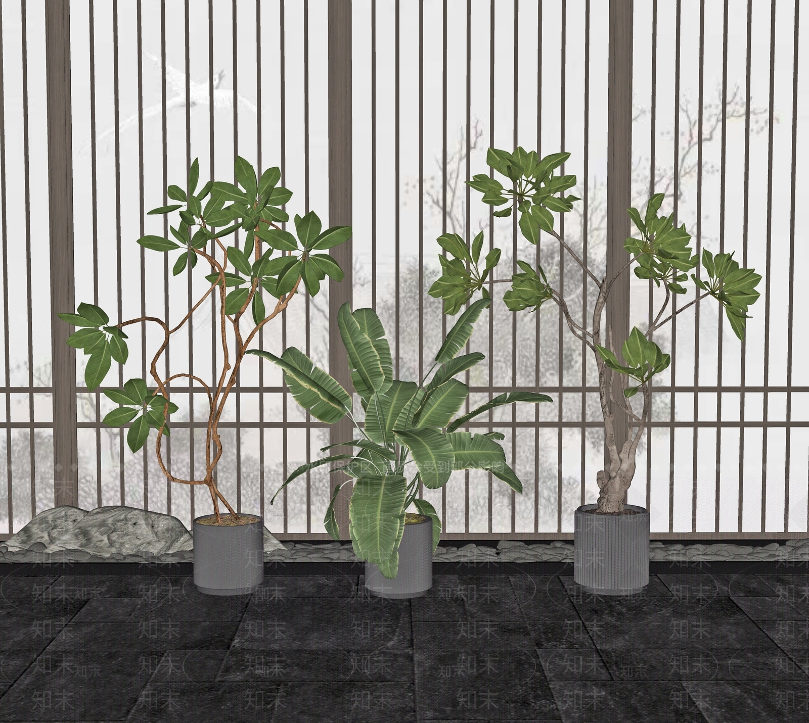 盆栽SU模型下载【ID:1198930338】