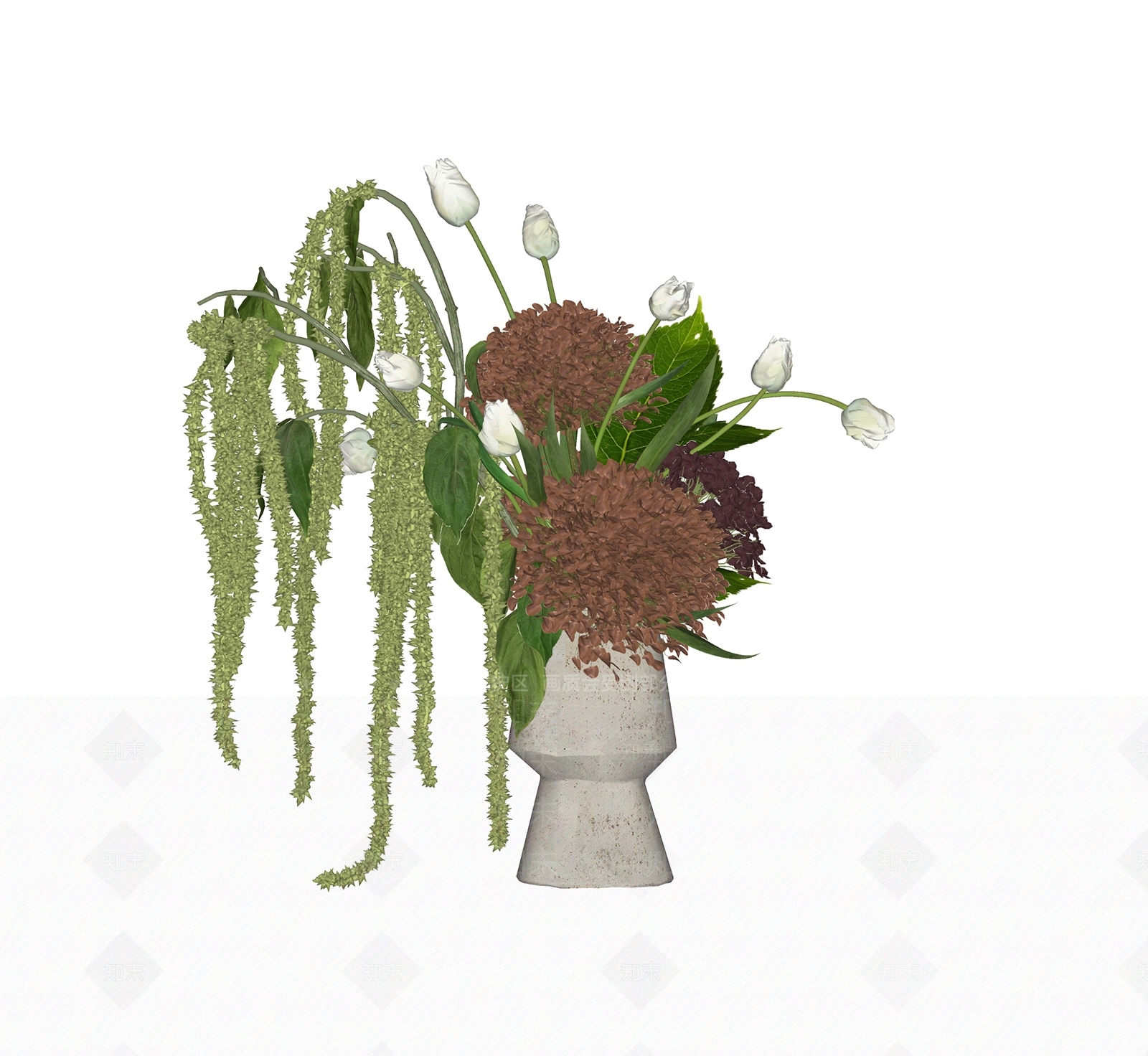 现代花瓶SU模型下载【ID:1198933949】