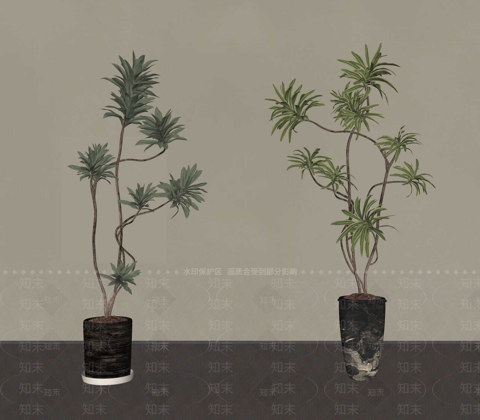 盆栽SU模型下载【ID:1198935999】