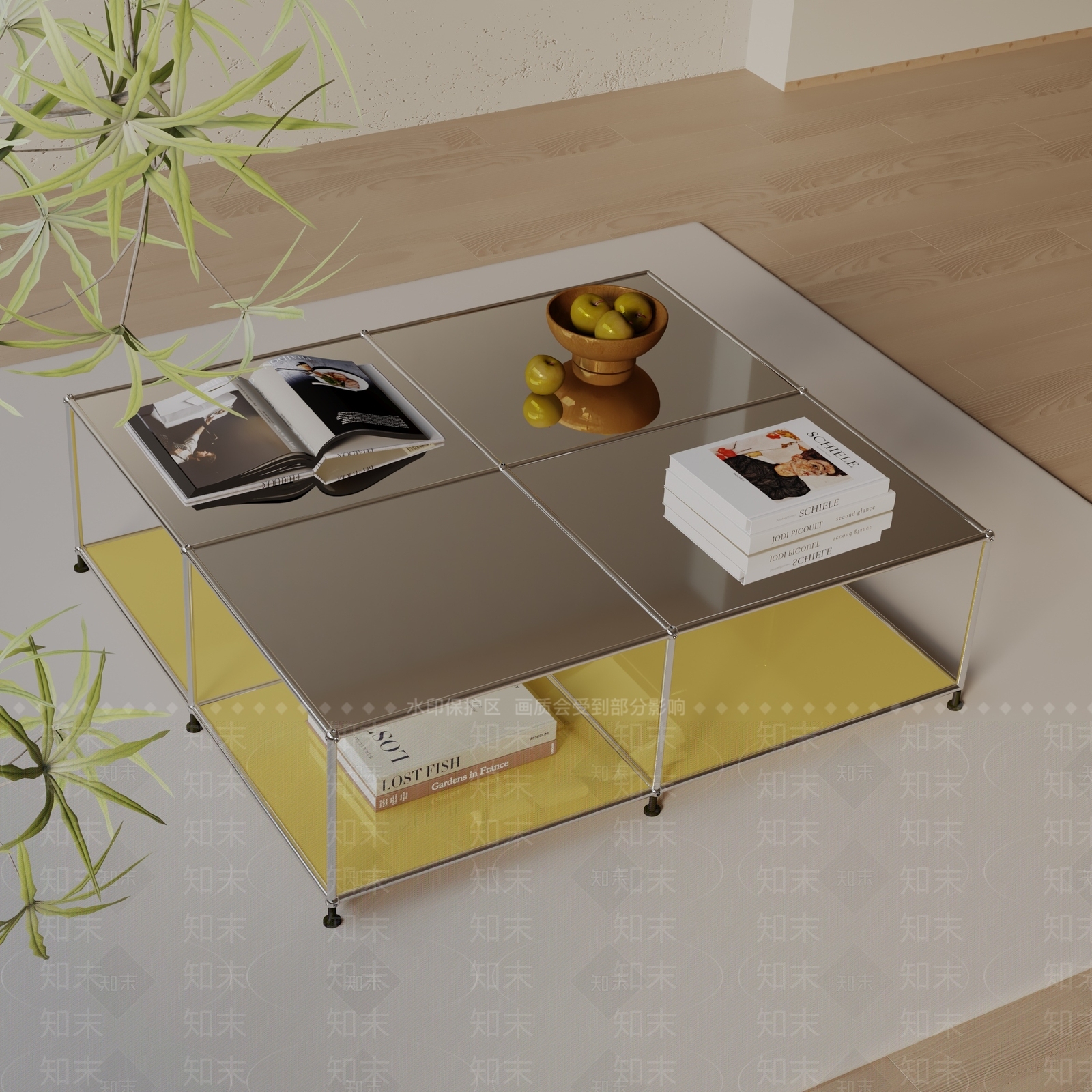 现代茶几3D模型下载【ID:1198938408】