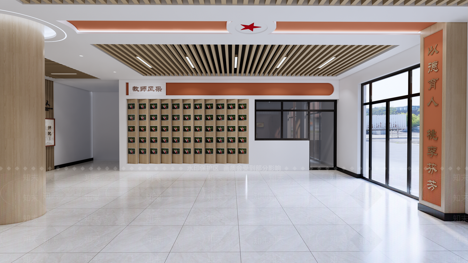现代新中式其他学校空间SU模型下载【ID:1198943293】