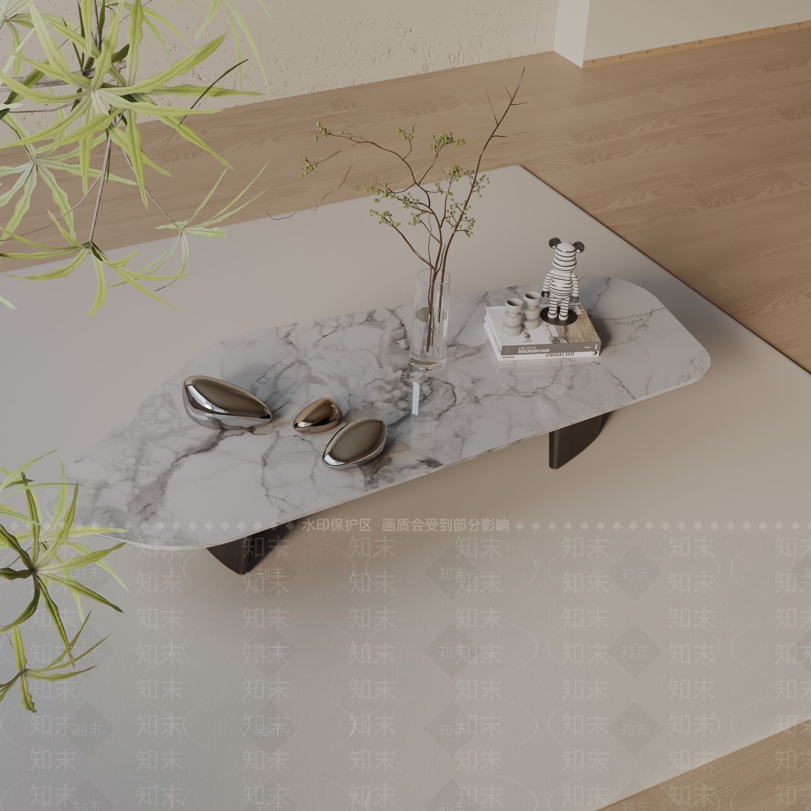 现代茶几3D模型下载【ID:1198943956】