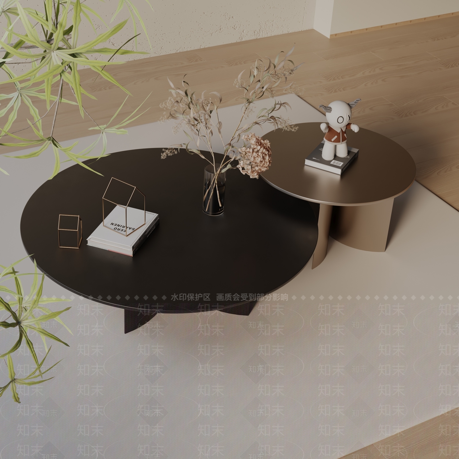 现代茶几3D模型下载【ID:1198944904】