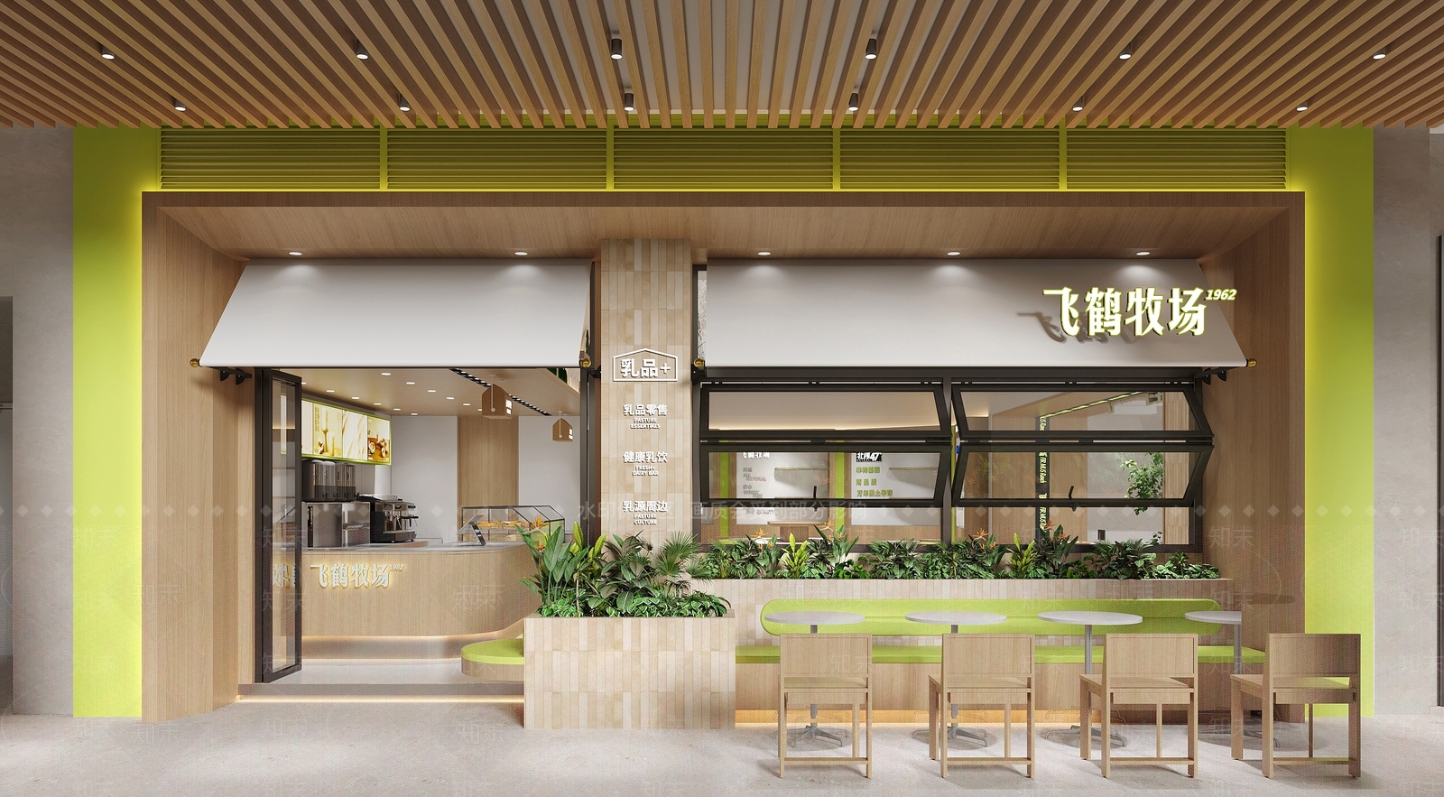 现代奶茶店3D模型下载【ID:1198948620】