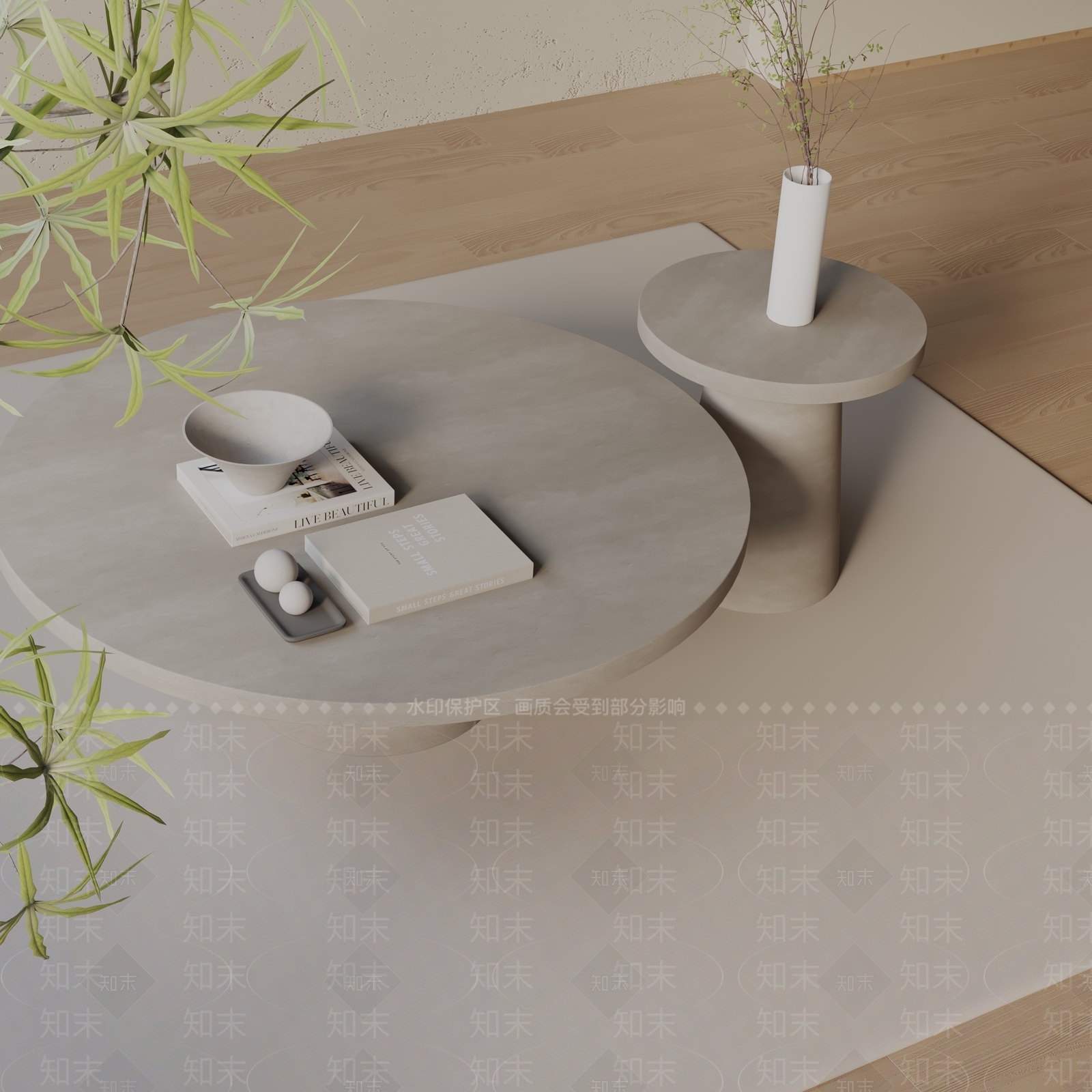 现代茶几3D模型下载【ID:1198952704】