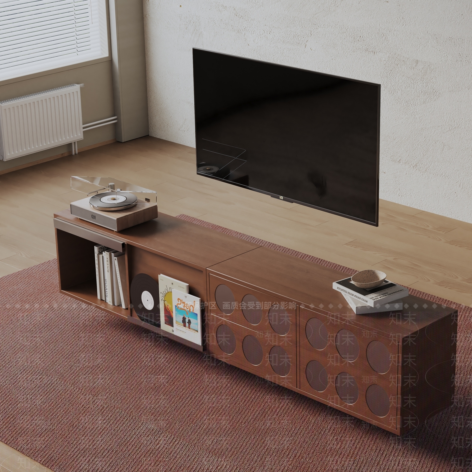 现代电视柜3D模型下载【ID:1198956536】