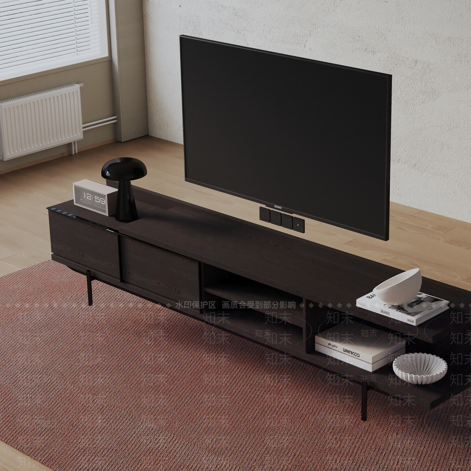 现代电视柜3D模型下载【ID:1198958911】