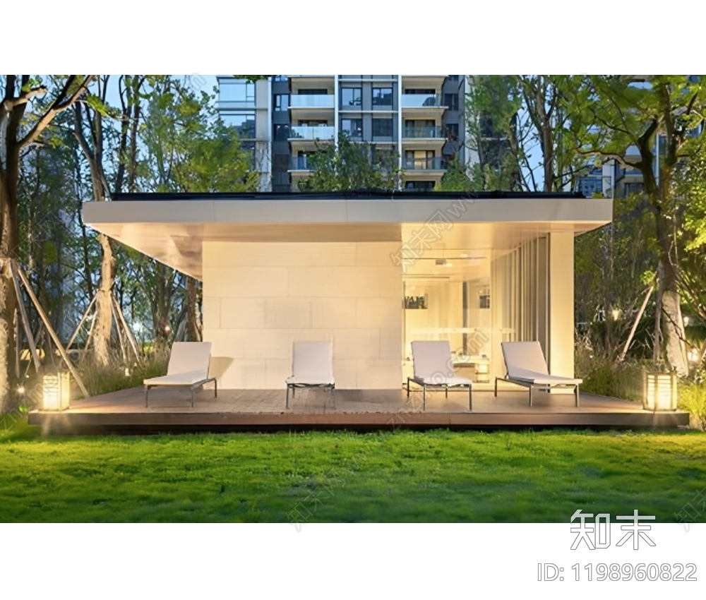 现代亭子图库施工图下载【ID:1198960822】