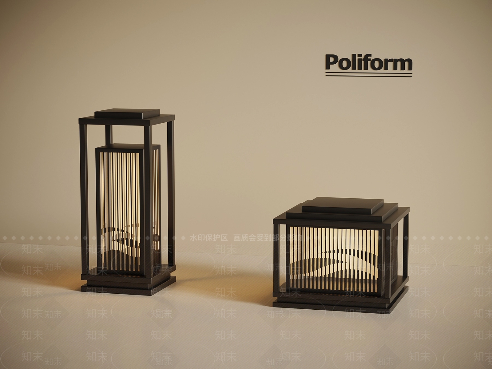 新中式草坪灯SU模型下载【ID:1198962070】