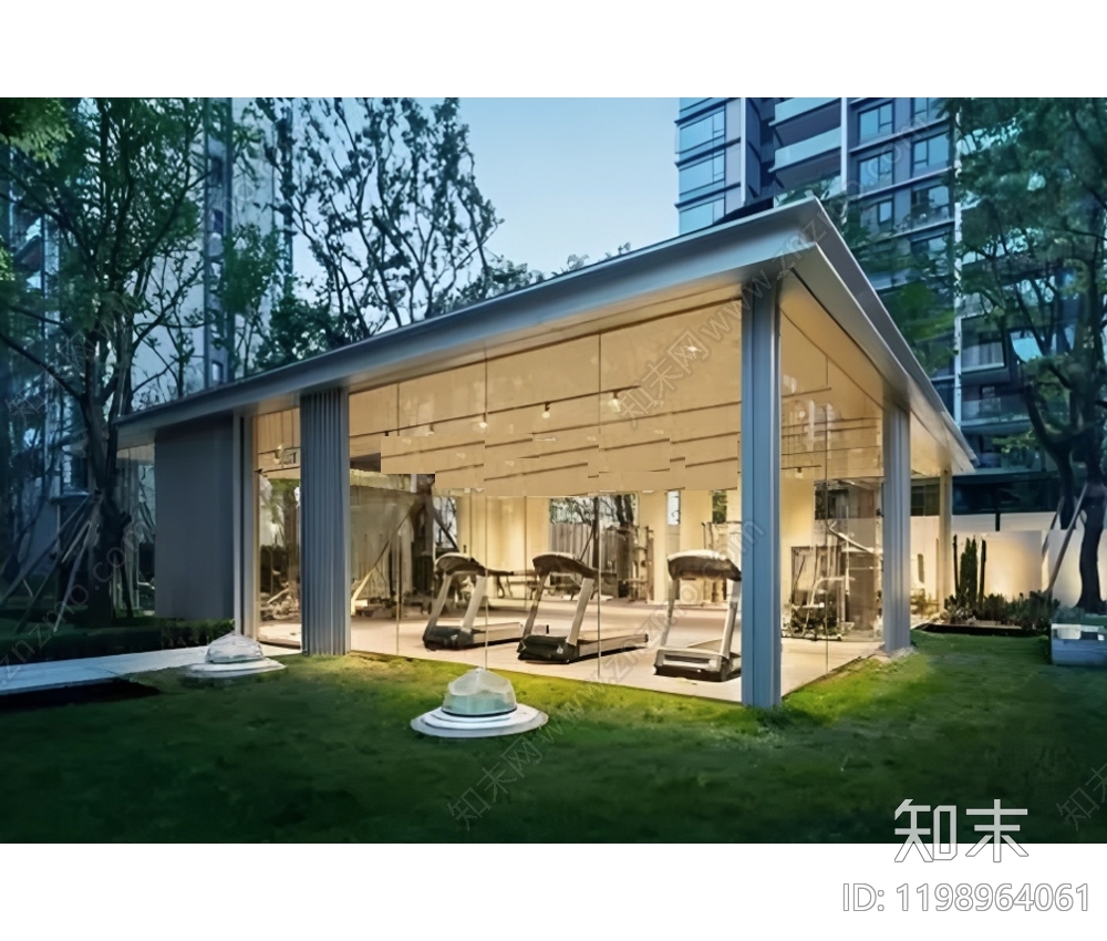 现代新中式亭子图库施工图下载【ID:1198964061】