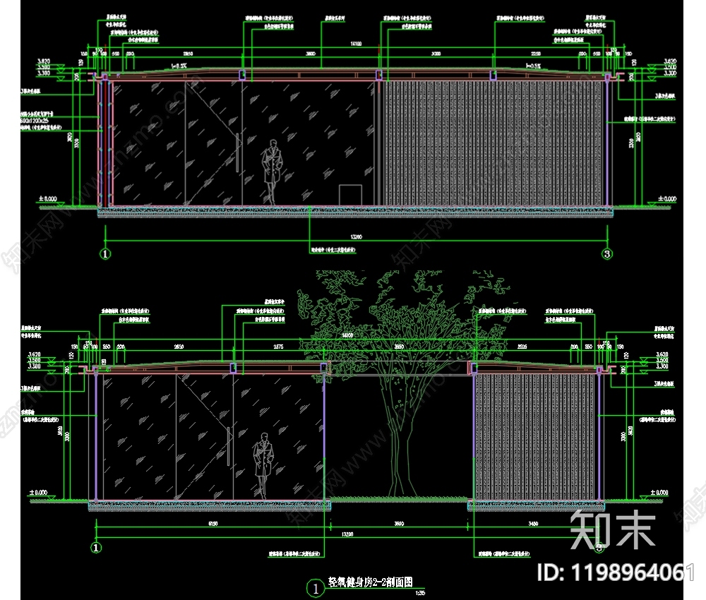 现代新中式亭子图库cad施工图下载【ID:1198964061】
