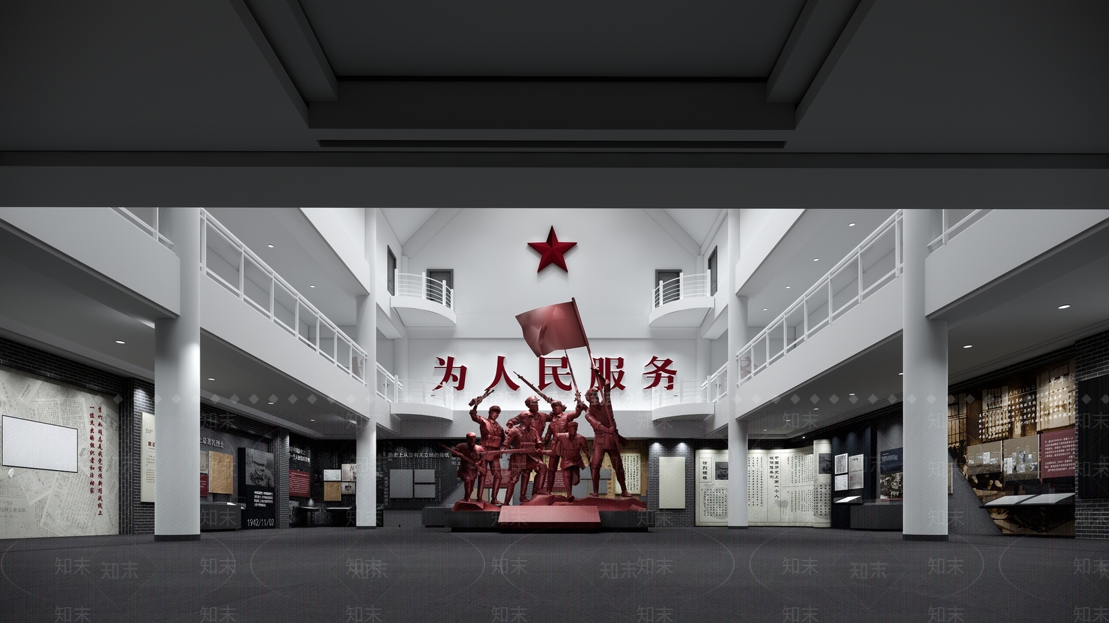 现代博物馆SU模型下载【ID:1198965370】
