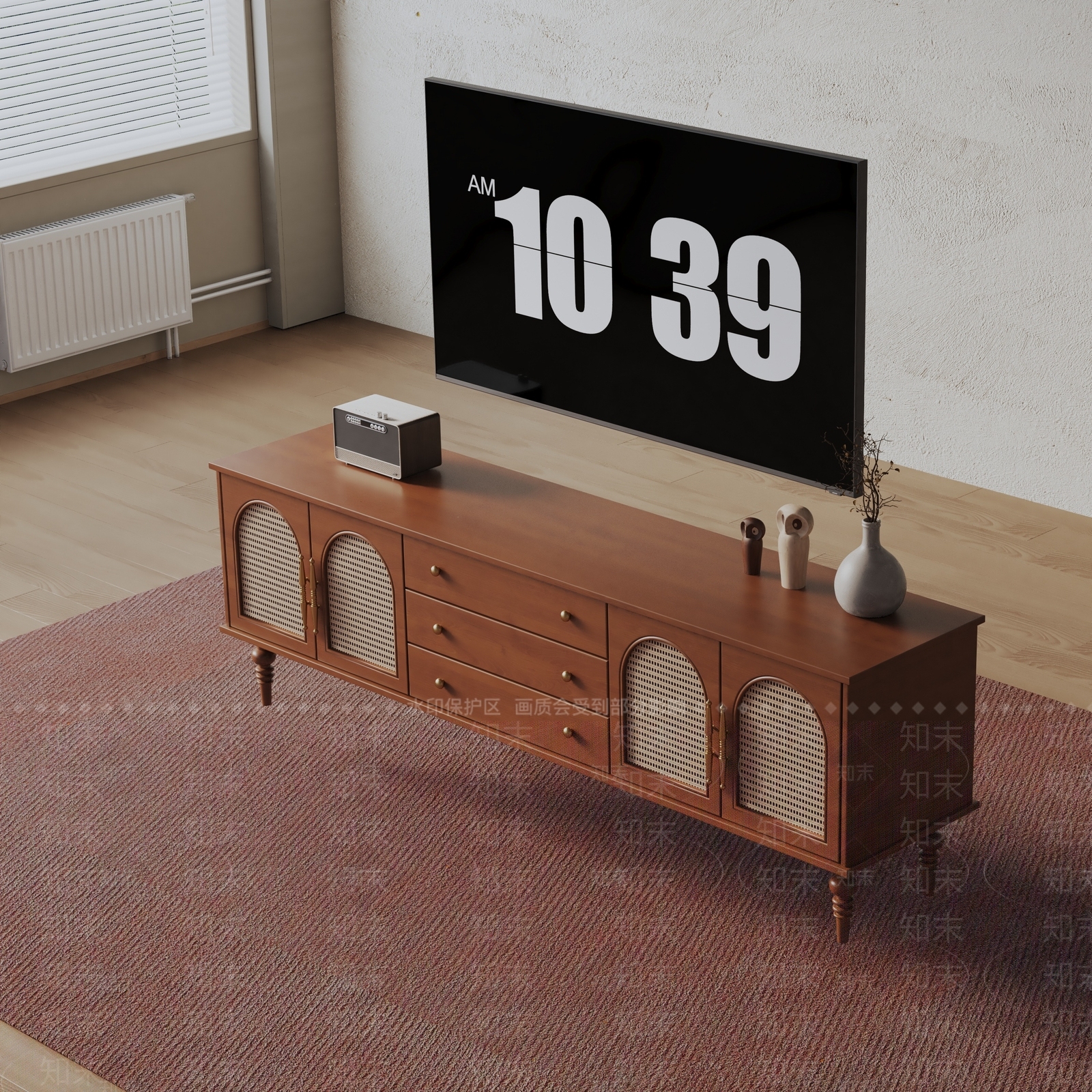 现代电视柜3D模型下载【ID:1198964680】
