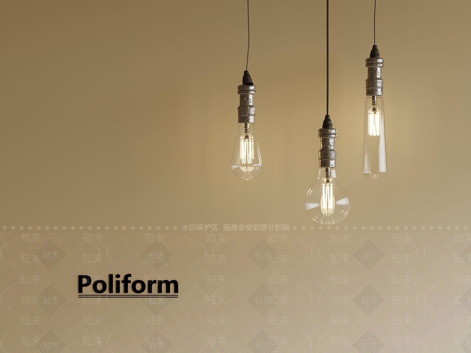 工业吊灯3D模型下载【ID:1198966092】