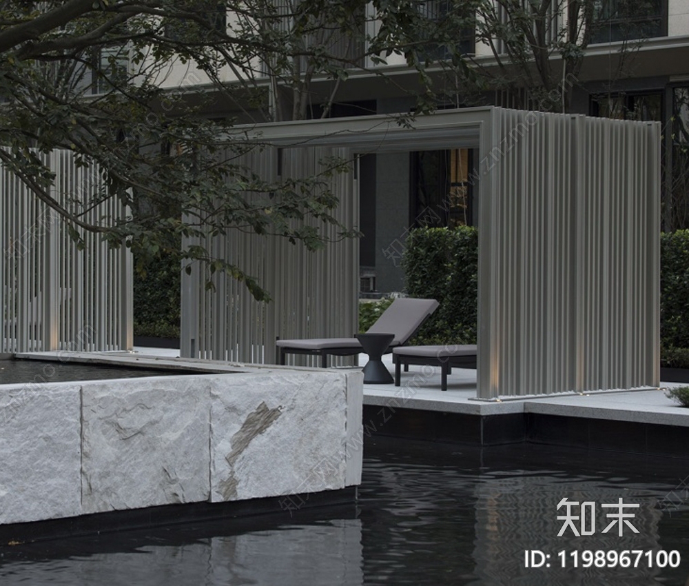 现代亭子图库cad施工图下载【ID:1198967100】