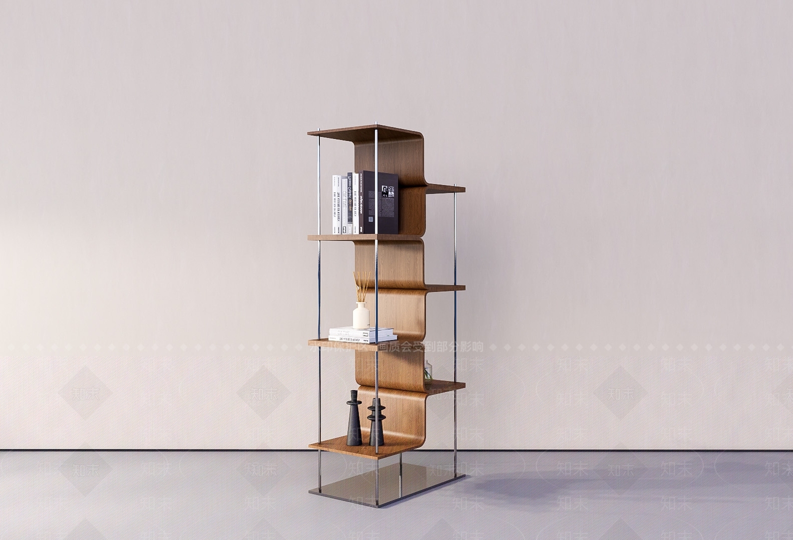 现代书架SU模型下载【ID:1198972284】