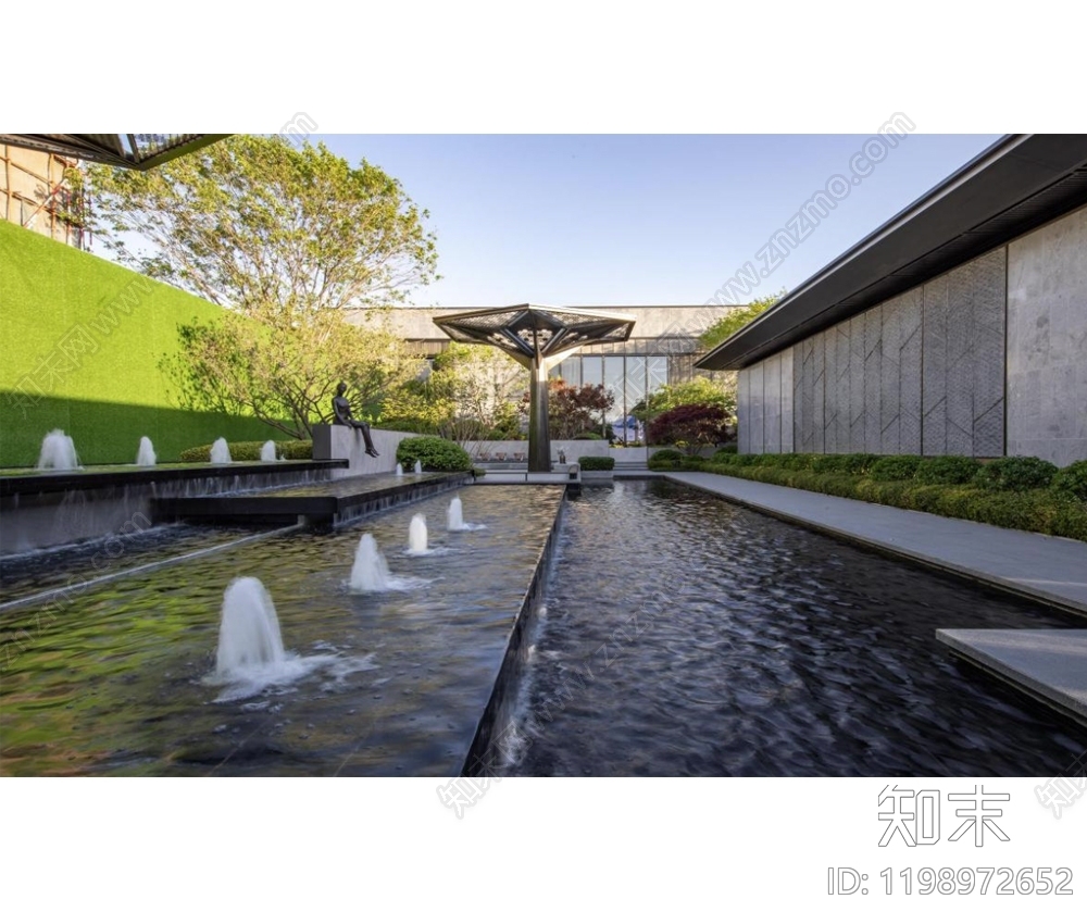 现代假山水景图库施工图下载【ID:1198972652】